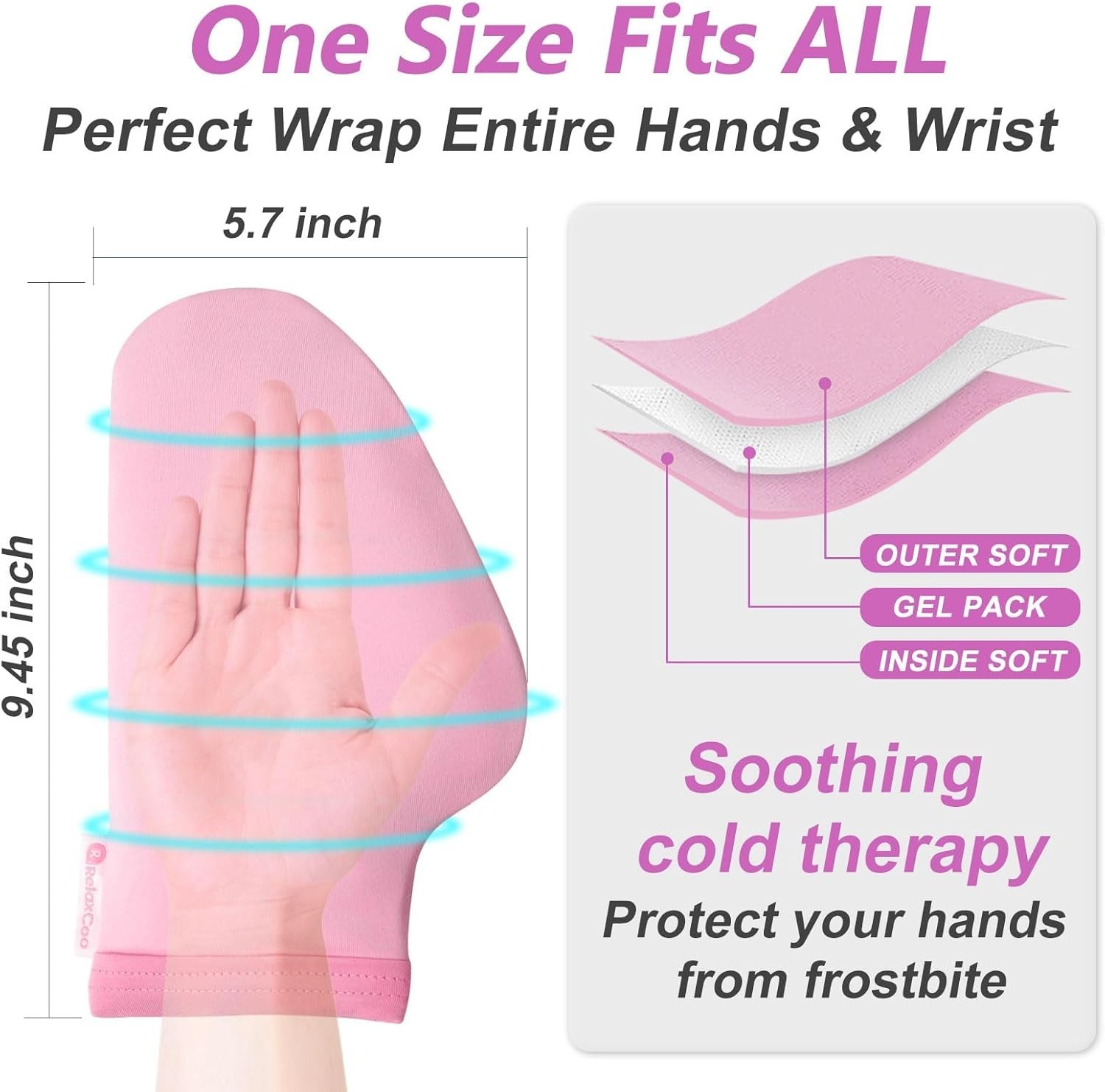 SuzziPad Cold Gloves and Socks for Chemotherapy, Chemo Ice Packs for Hands an