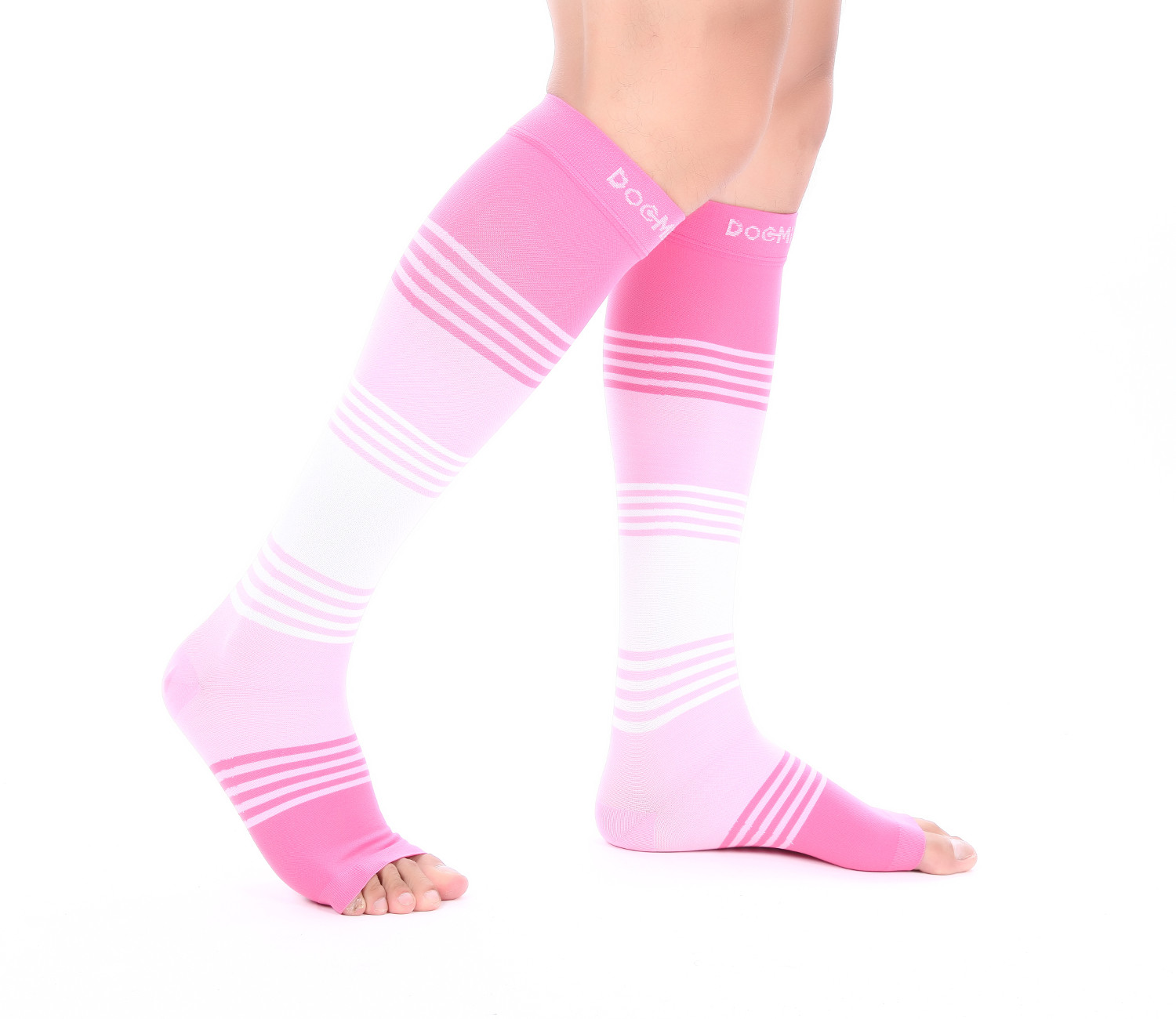 Doc Miller Open Toe Socks Compression Stockings 20-30MMHG Relieve Varicose Pain