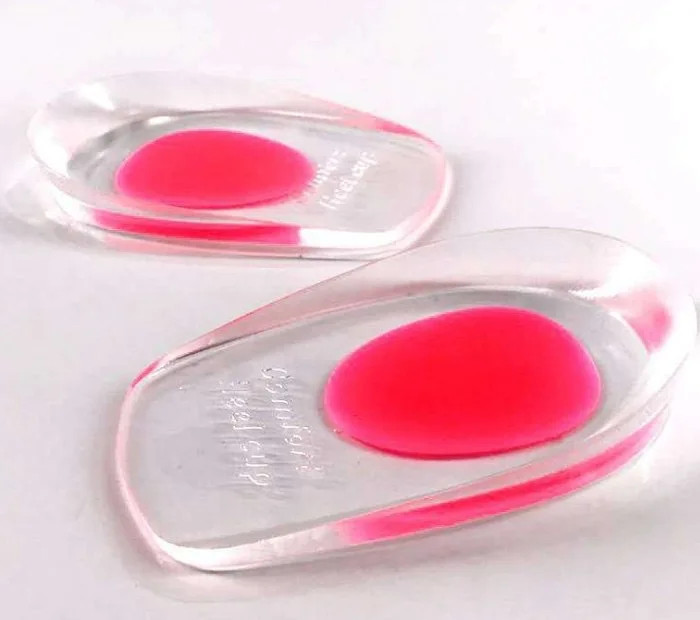 Silicone Sport Shock Absorption Half Size U-Shaped Footbed Heel Pad PU Comfortab