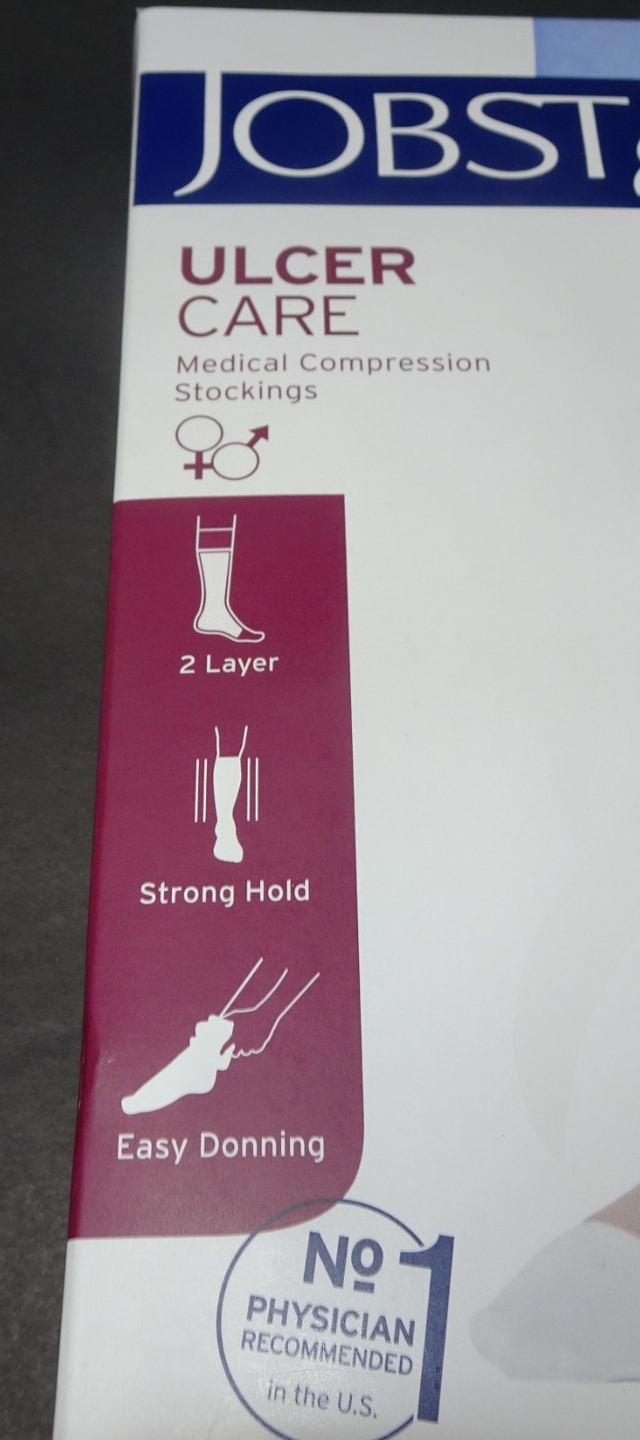 JOBST Medical compression Leg 40 mmhg 114489 2X Large Beige Knee High w/ zipper