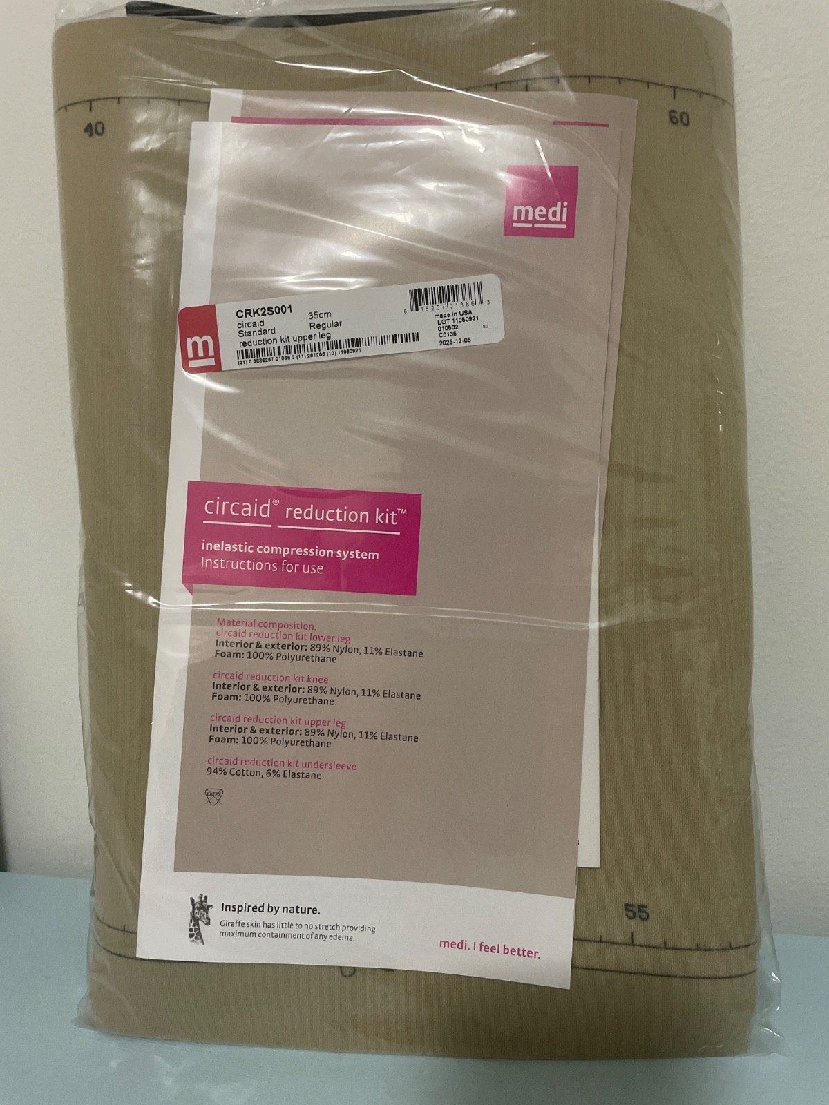 Medi Circaid reduction kit upper leg