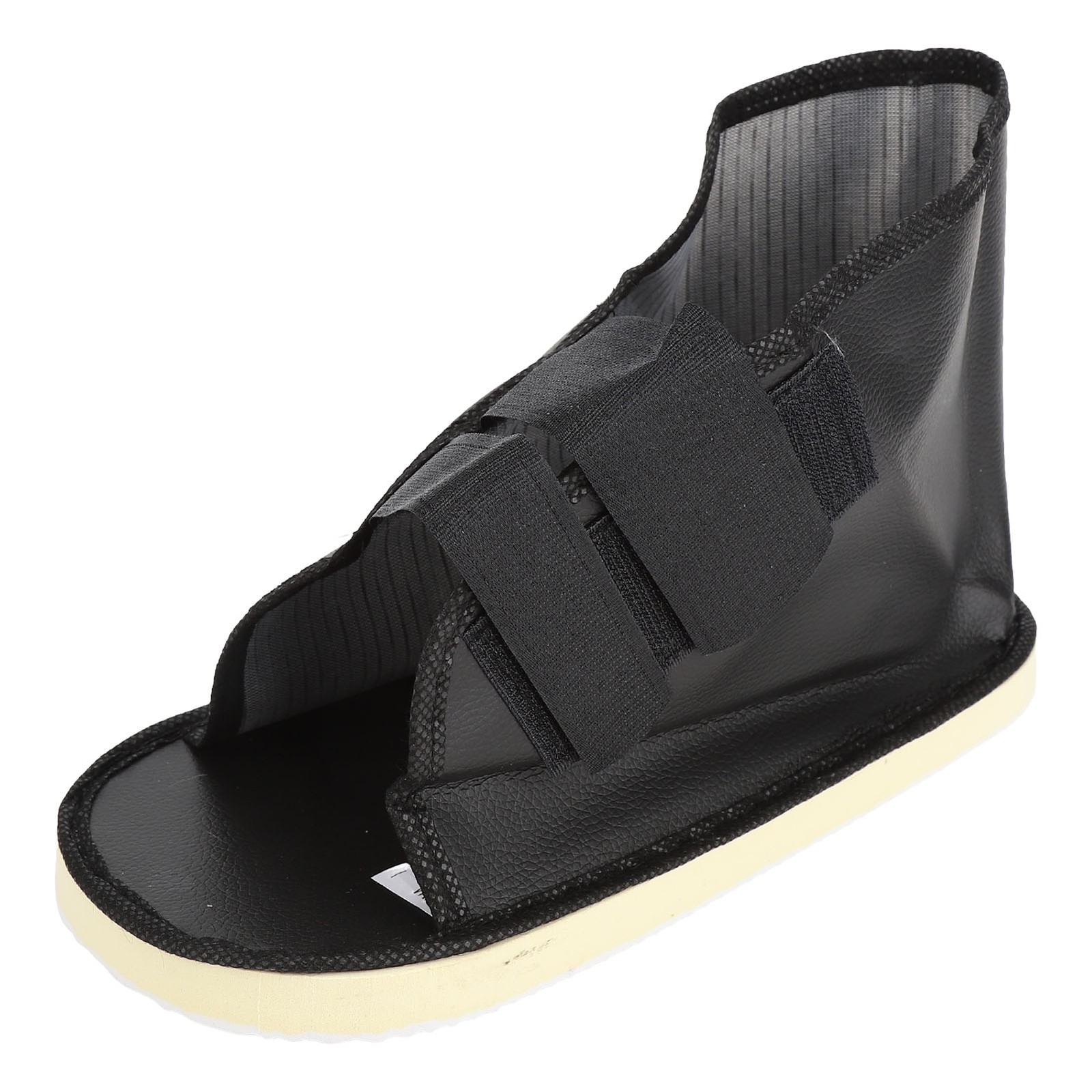 Adjustable Cast Shoe For Post Operative Recovery In Faux Leather