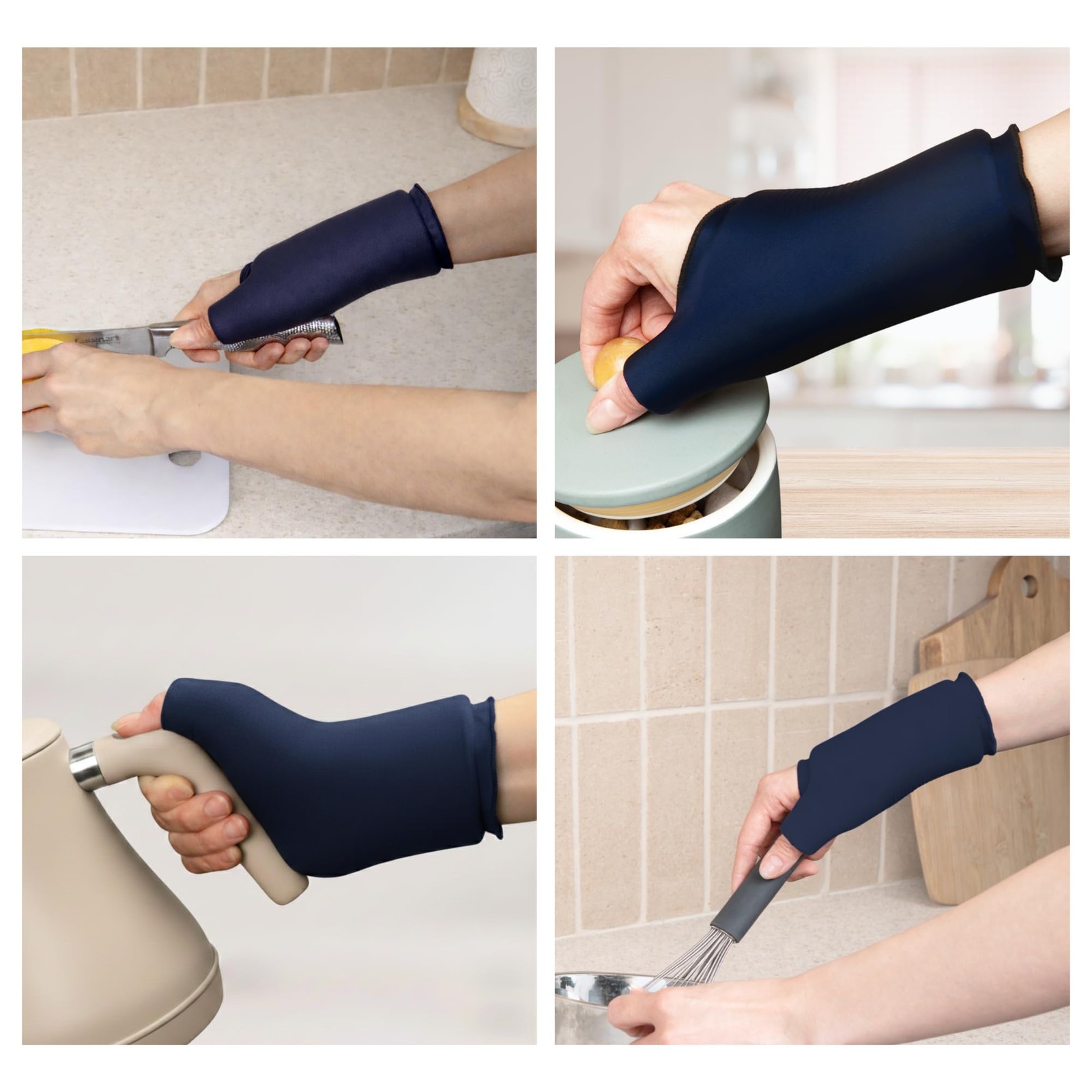 Cooling Compression Sleeve For Thumb and Wrist Pain (Midnight Blue, Large-Ext…