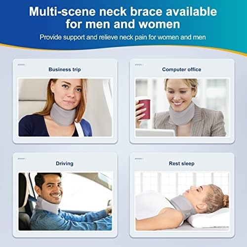 Neck Brace for Neck Pain and Support, Soft Neck Support Relieves Pain & Pressure