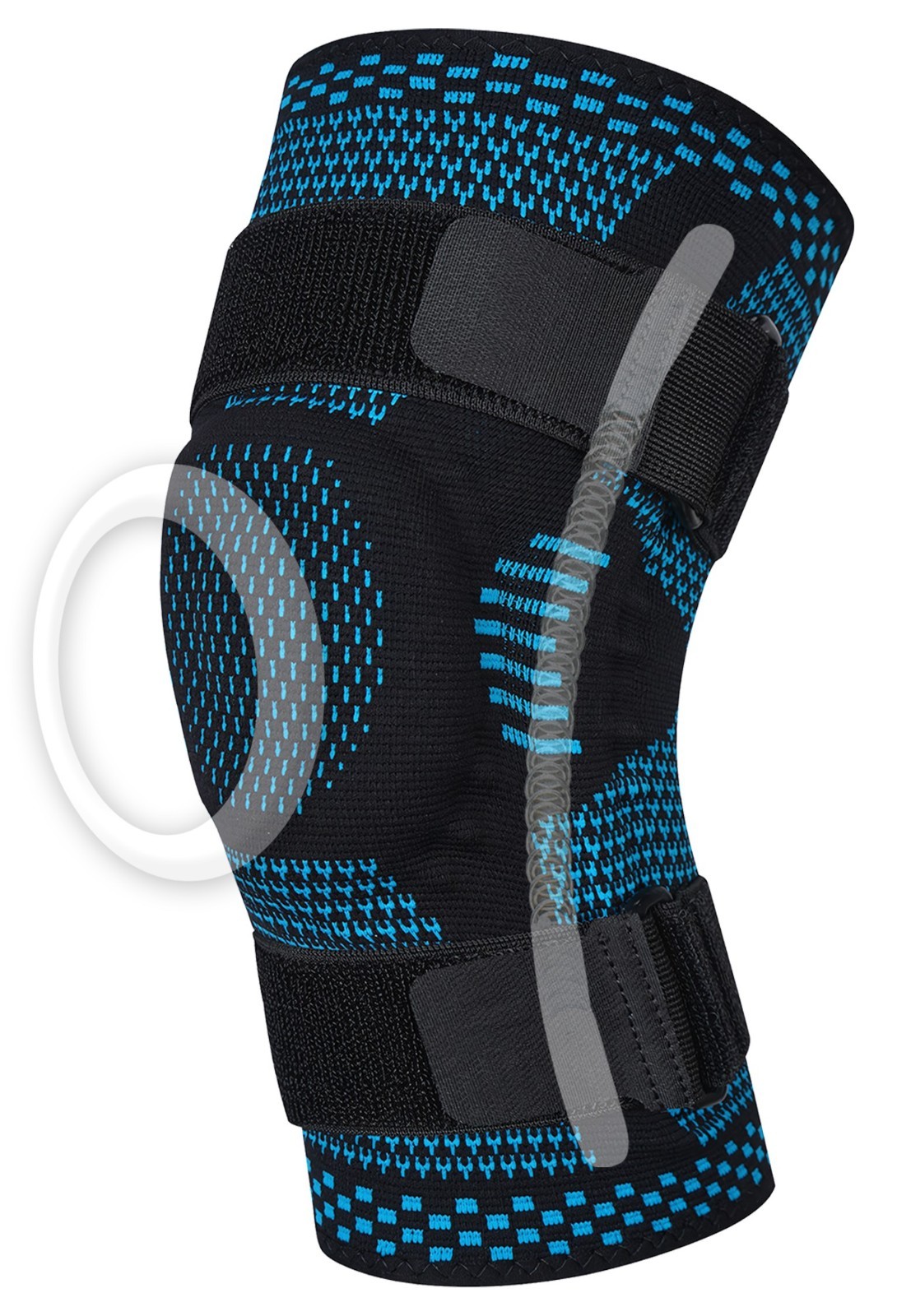 Knee Brace-Compression, Non-Slip, Breathable, Sports Support, Hook & Loop Straps