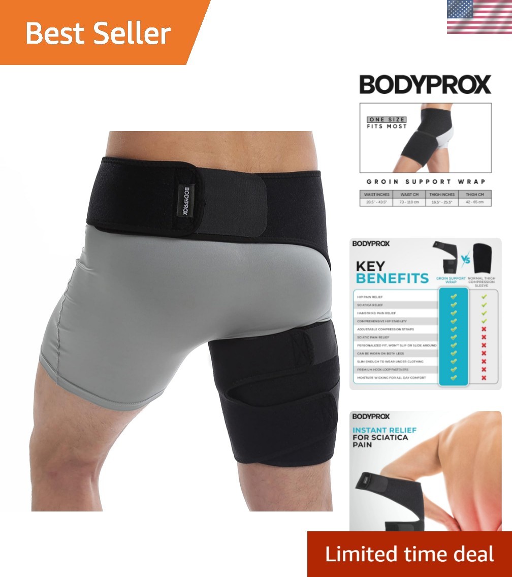 Groin Wrap, Adjustable Support for Hip, Groin, Hamstring, Thigh, and Sciatic …