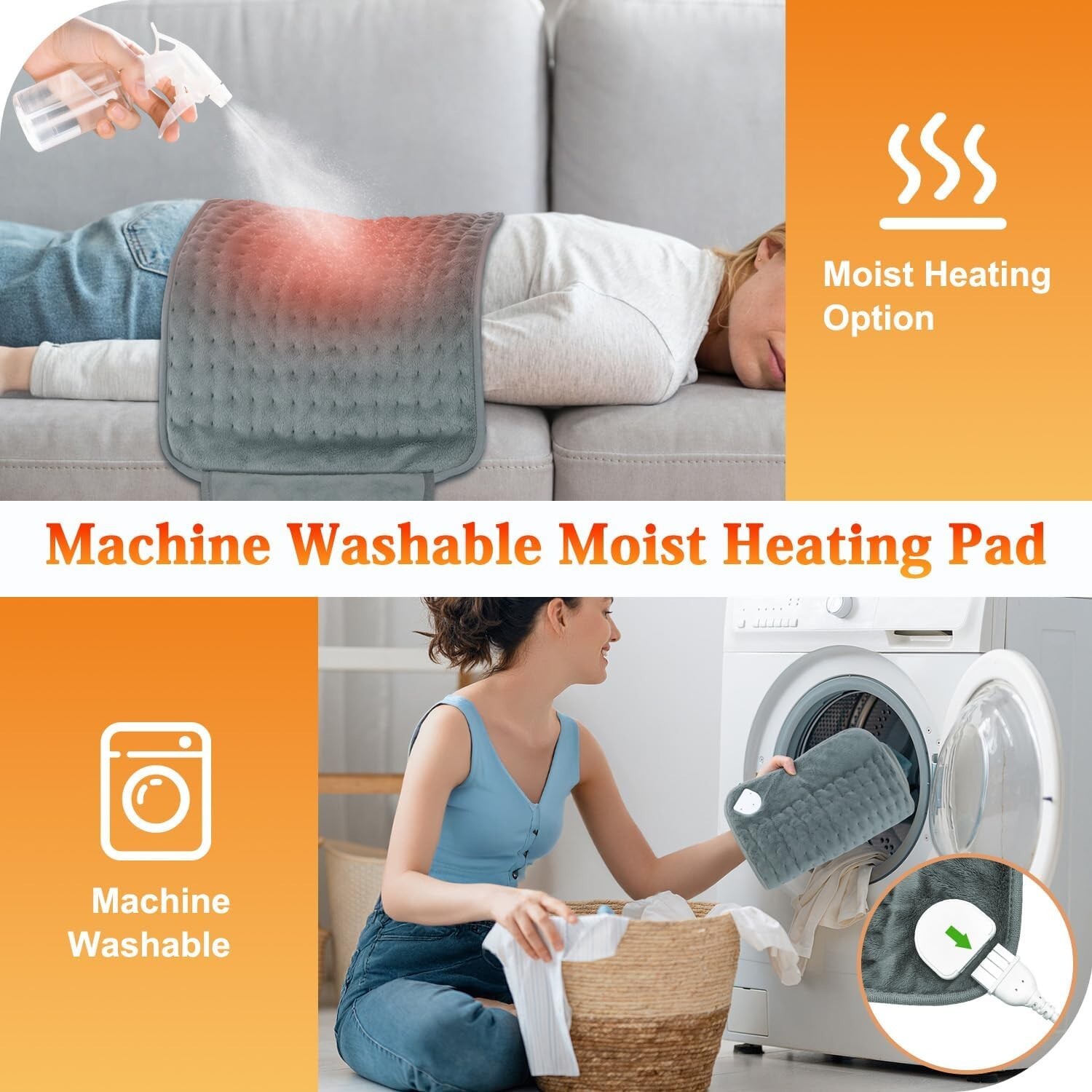 Heated Back Braces, Breathable Back Support Belt with Heating Operated by Rec…