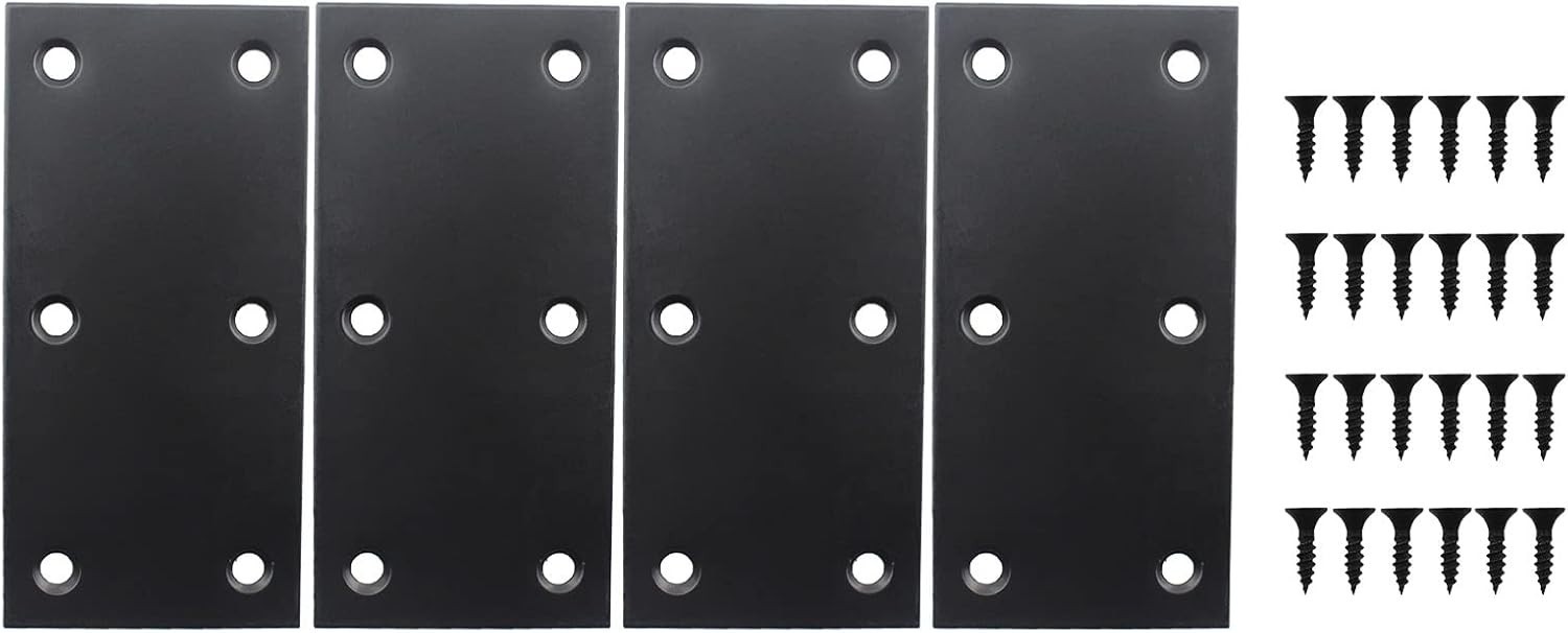 Versatile 4 Pack Corner Brackets for Reliable Furniture and Shelf Stability