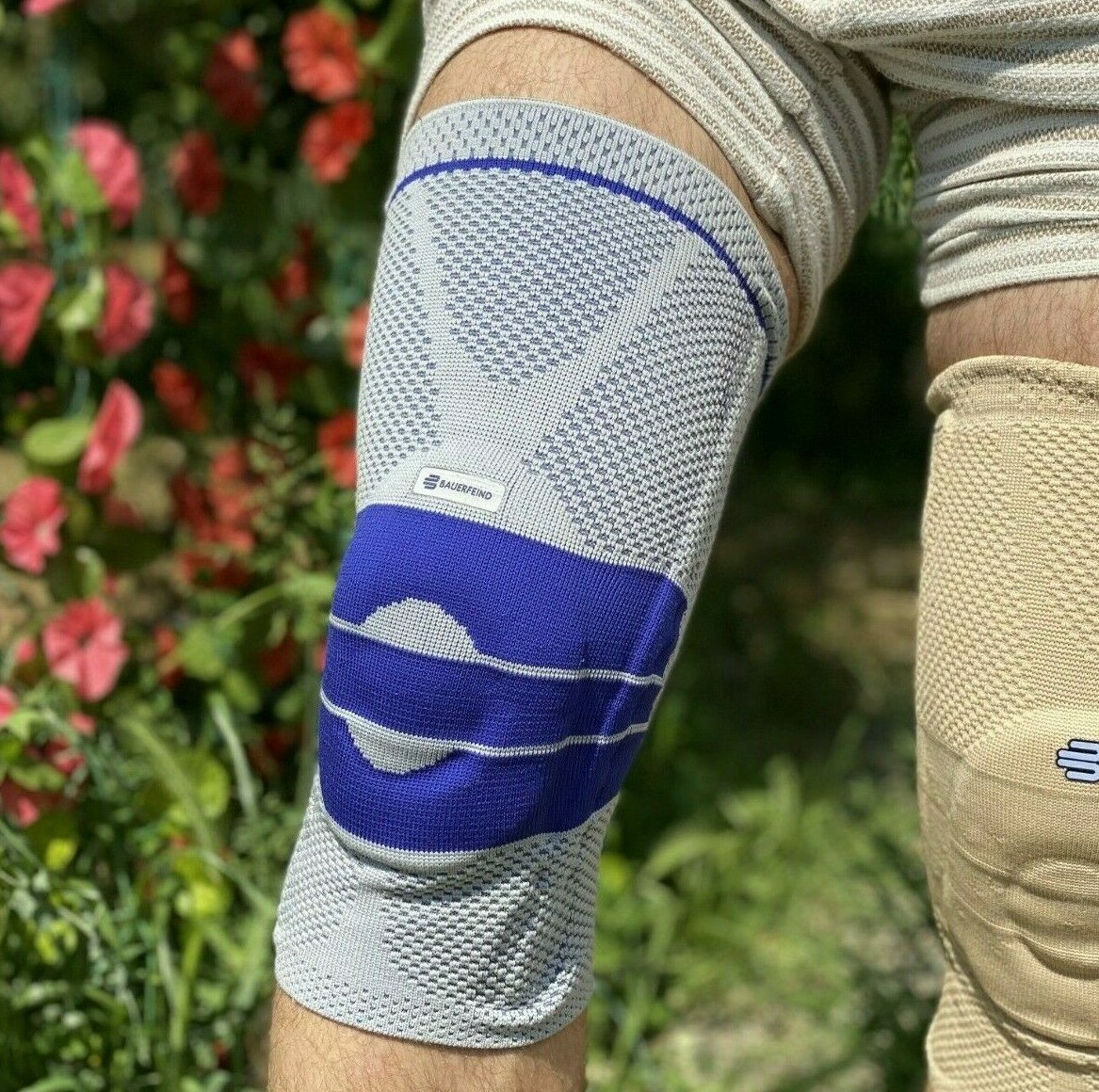 Bauerfeind GenuTrain Size 2 Knee Joint Brace Patella Support Meniscus Sleeve ACL