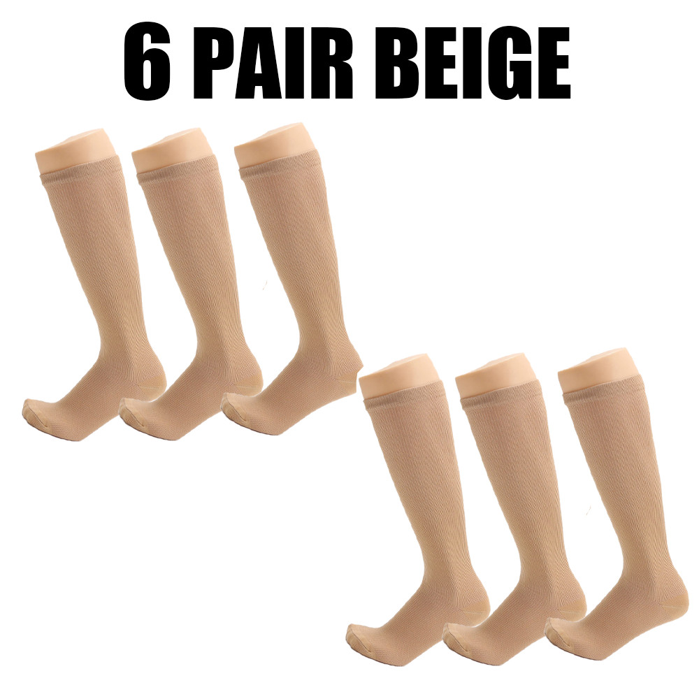 15-20mmhg knee high sport compression sock Medias compresivas medicas Calcetines