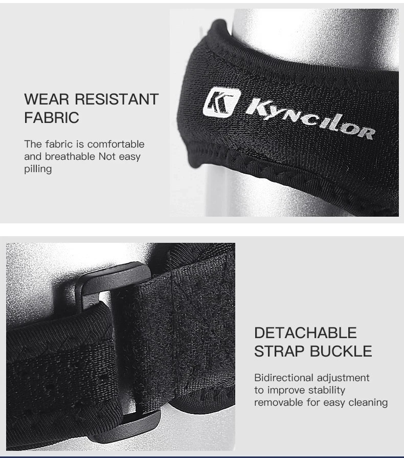 Adjustable Knee Patellar Tendon Support Strap Compression Brace for Sports Runni