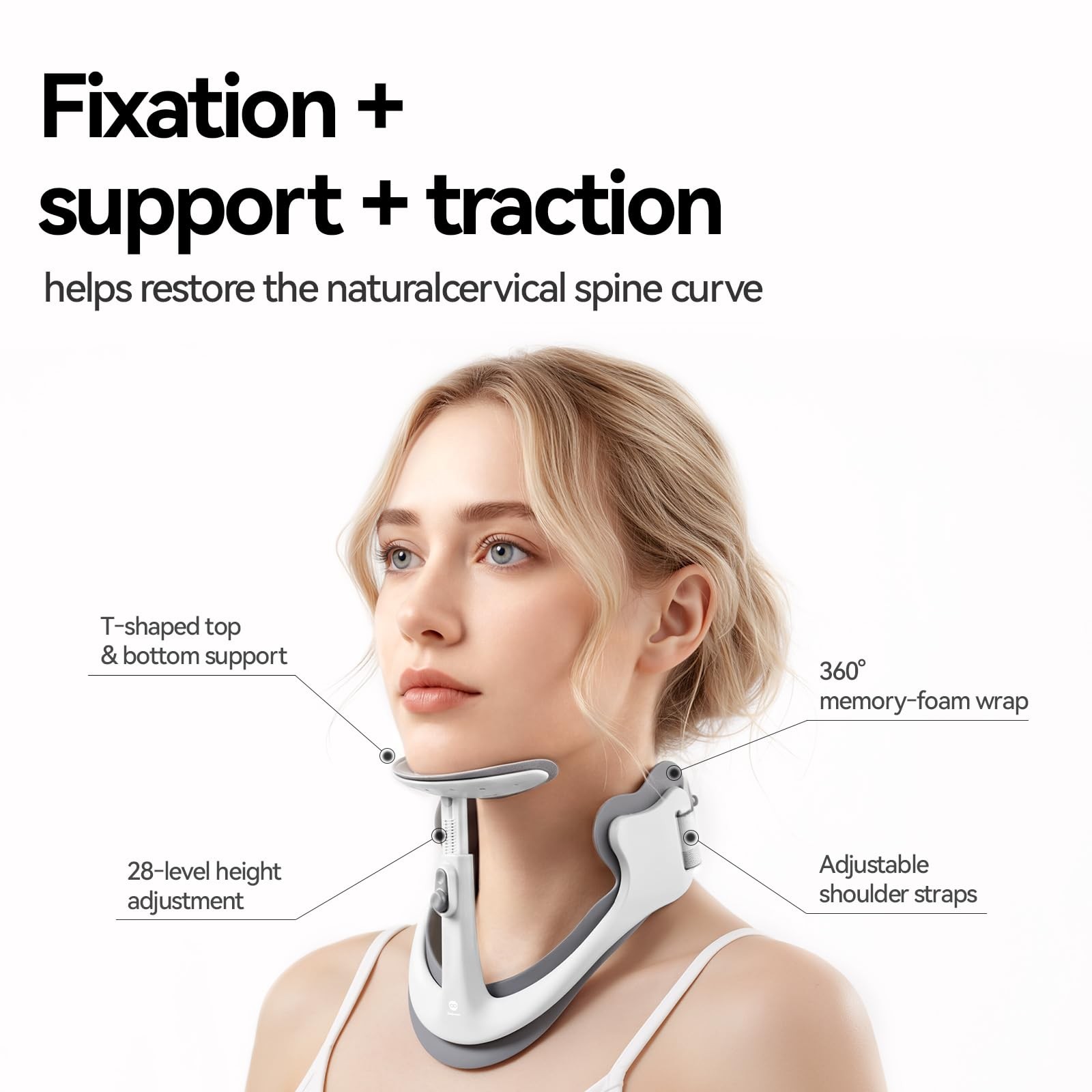 Owlprince Posture Corrector for Neck & Cervical Spine Alignment – Memory Foam…