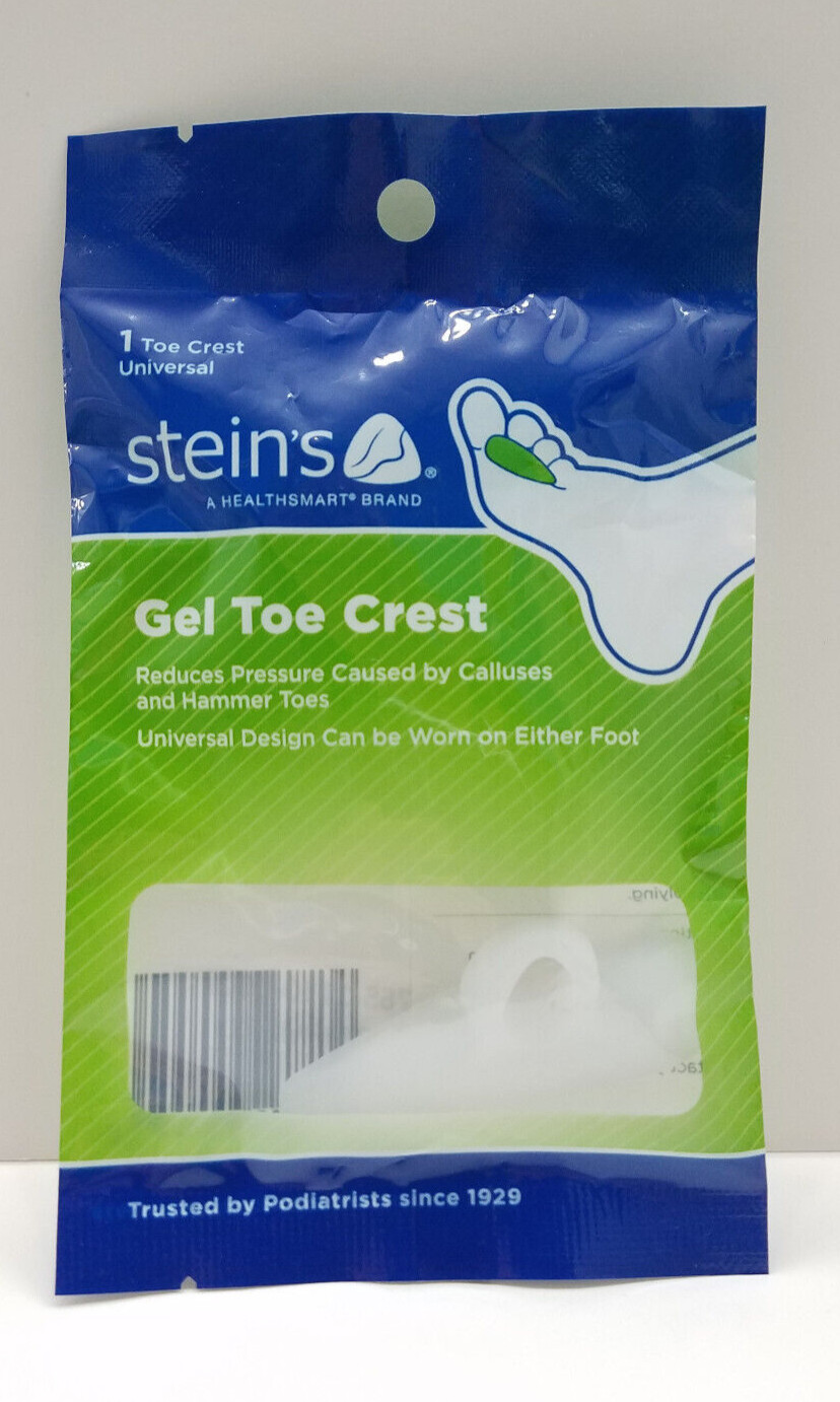 Steins Gel Hammer Toe Crest Cushion Buttress Pad Calluses Universal Design 5 Lot