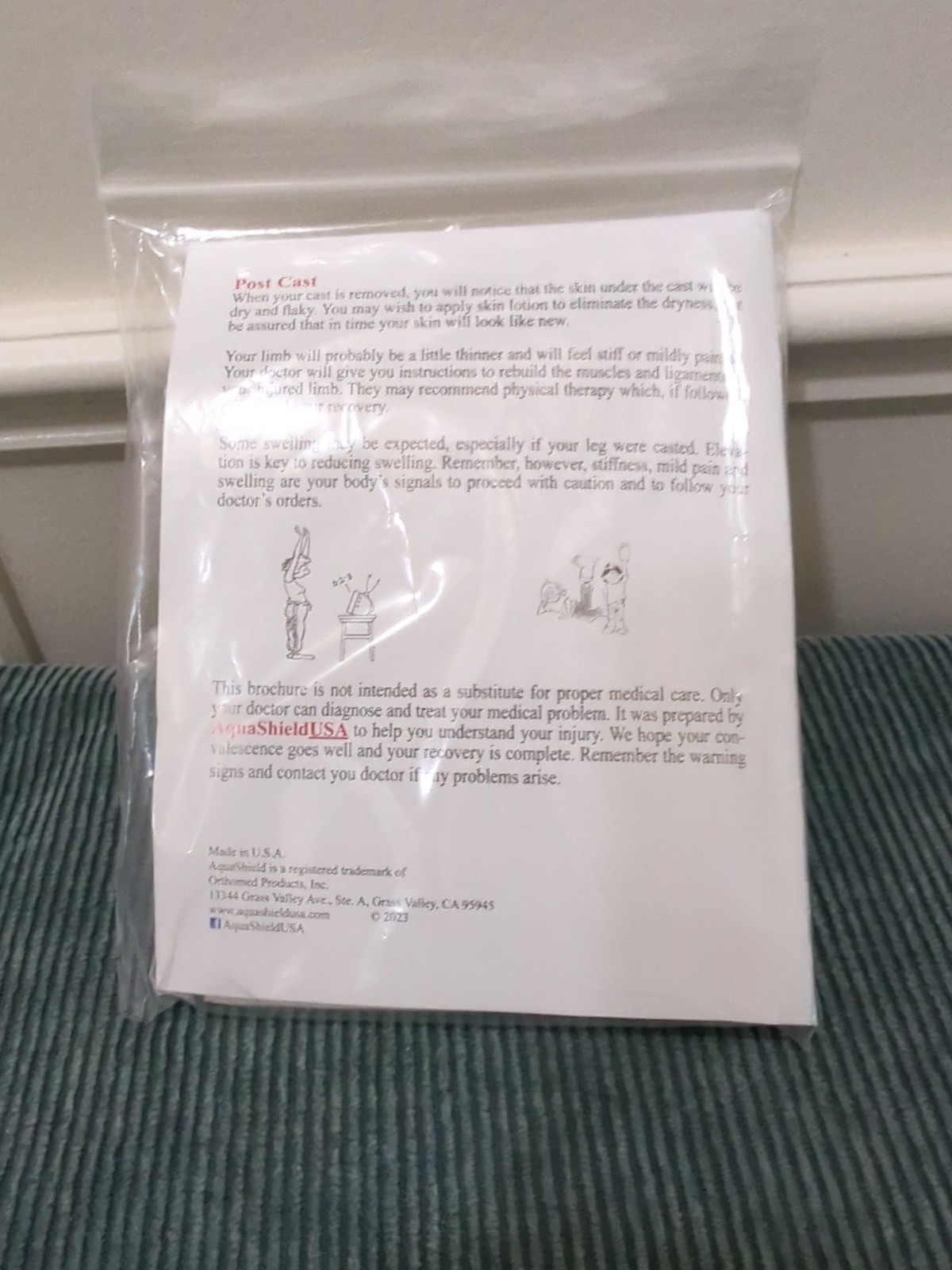 AquaShield Arm Cast Protector – Waterproof, Reusable, Half Arm (A21) Covers Hand