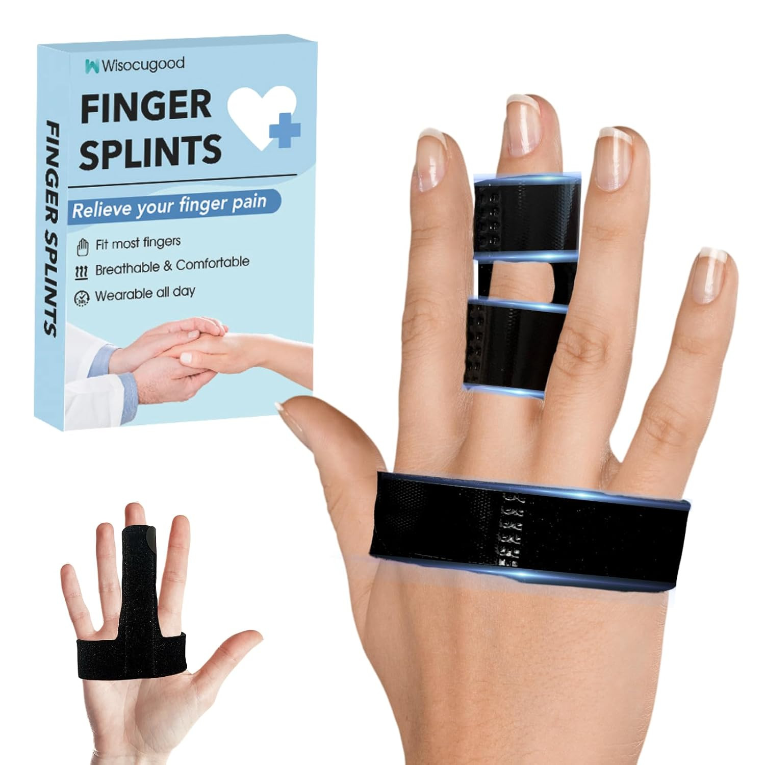 Trigger Finger Splint,Finger Brace,Broken Fingers Straightening,Pain Relief,A…