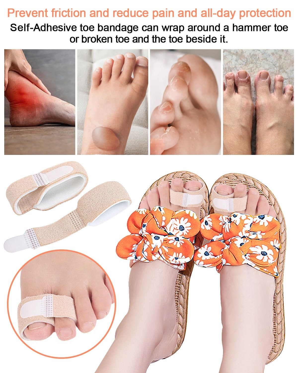 Fabric Gel Tube Sleeves Cover for Hammer Toe Fingers Protectors Separators US