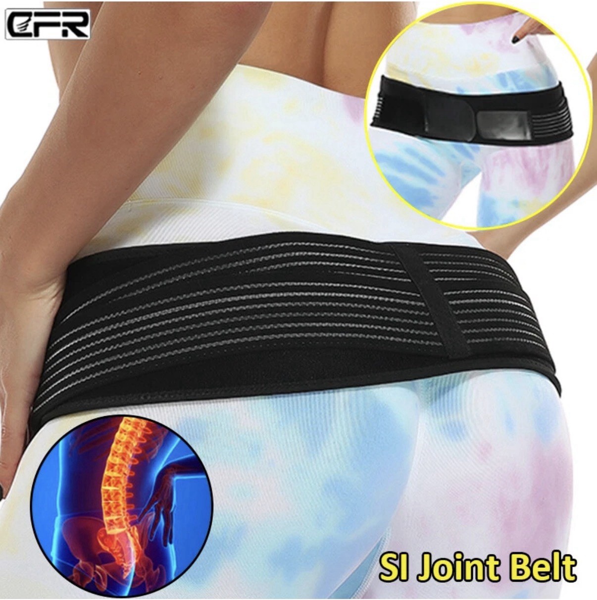 Pelvic Lower Back Hip Support Sacroiliac Belt Si Joint Pain Size Large