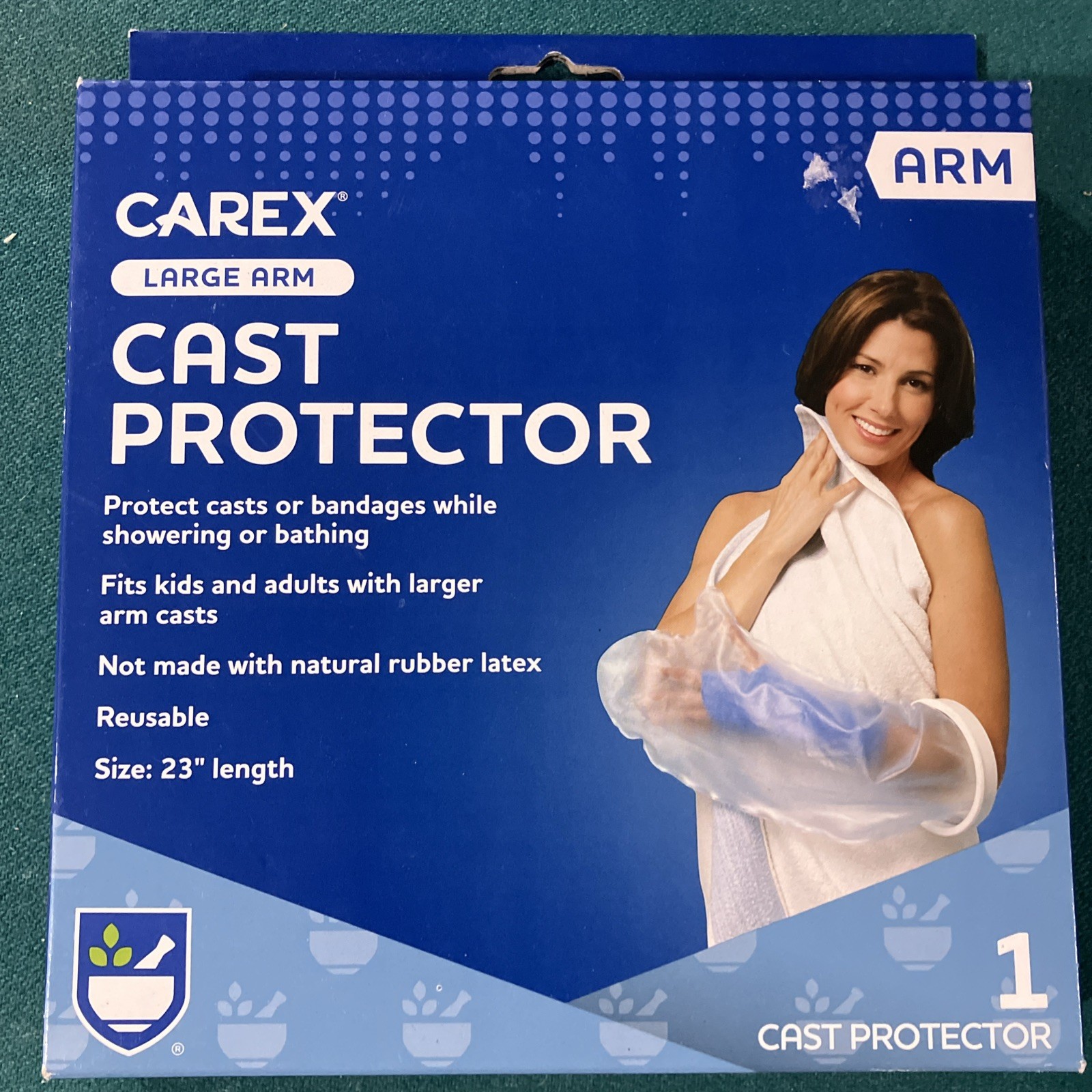 Carex Cast Protector Large Arm Ruber Latex 23″in