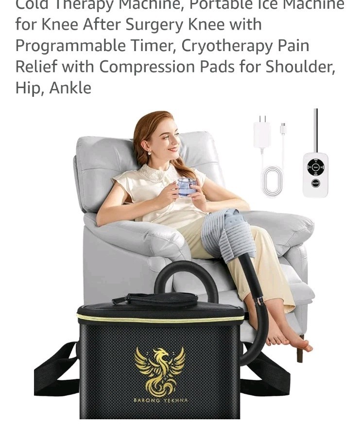 Cold Therapy Machine with Programmable Timer, Portable Ice Machine FOR Knee