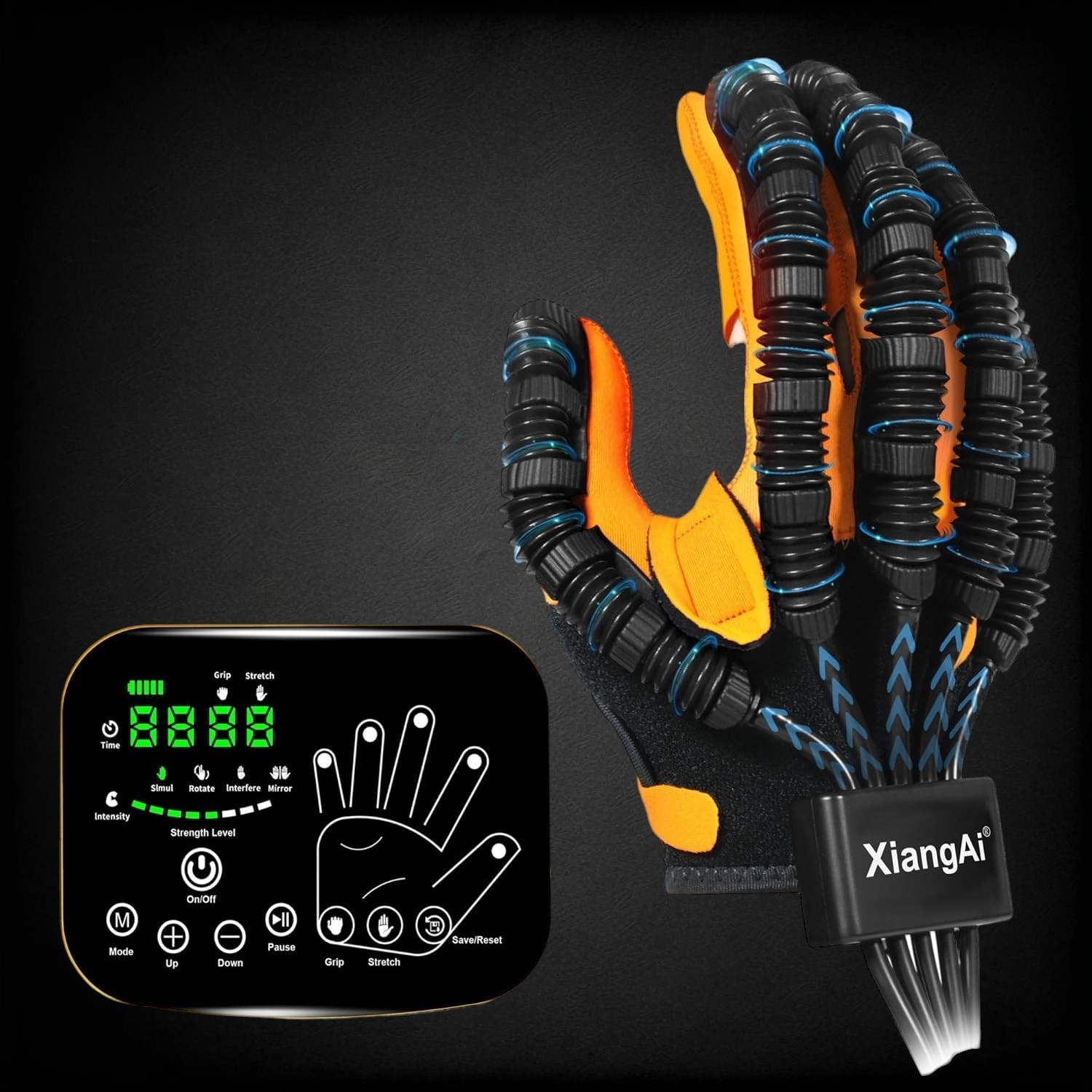 XiangAI Robotic Rehabilitation Glove Left Hand Medium Stroke Finger Therapy