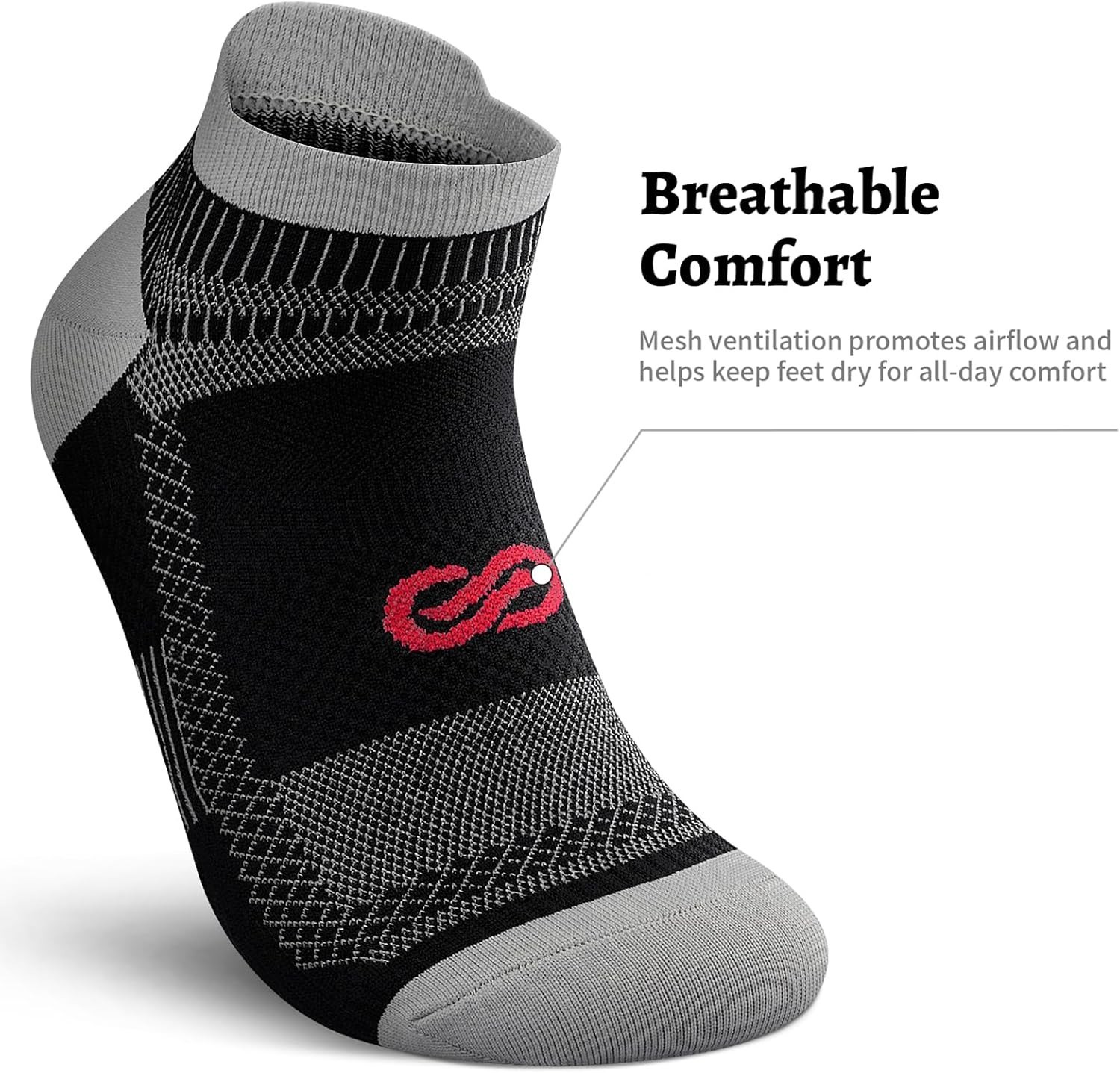 Low Cut Ankle Compression Socks for Enhanced Support – Available in 2/4/6 Pairs
