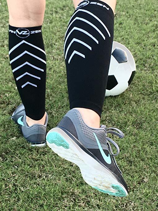 Calf Compression Sleeves Footless Leg Compression Socks Men Women Wide Calves