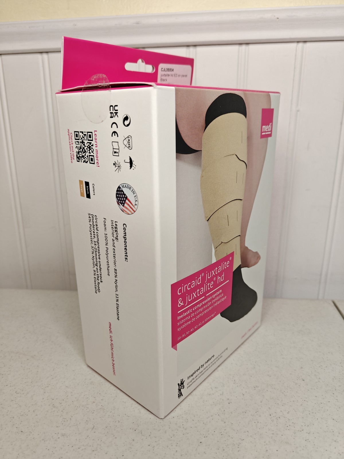 Medi Circaid Juxtafit Lower Leg Inelastic Compression EZ On X LARGE Short 28cm