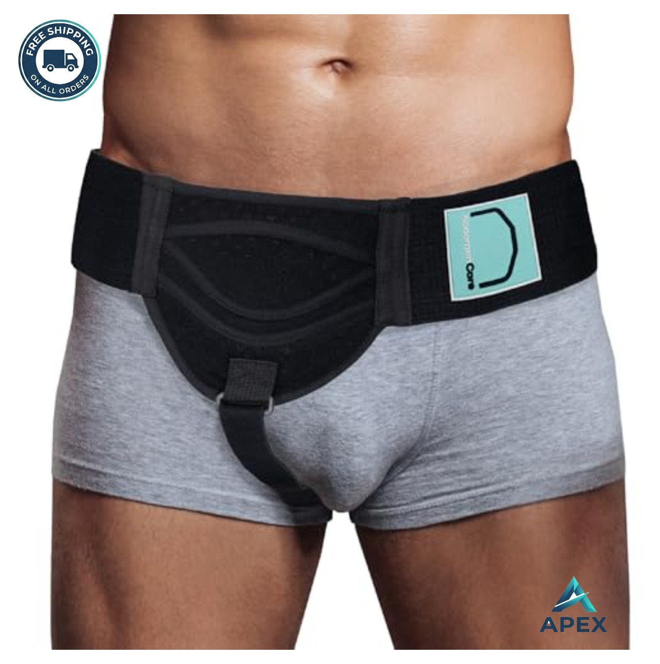 Inguinal Hernia Support Belt with 2 Compression Pads for Men Women Left Right