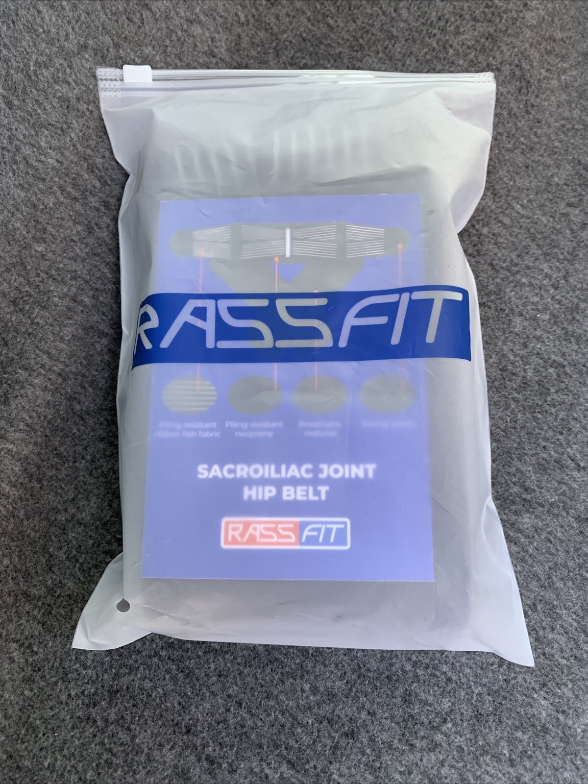 Rassfit Sacroiliac Hip Brace for Lower Back Pain Women & Men – Si Belt Relief
