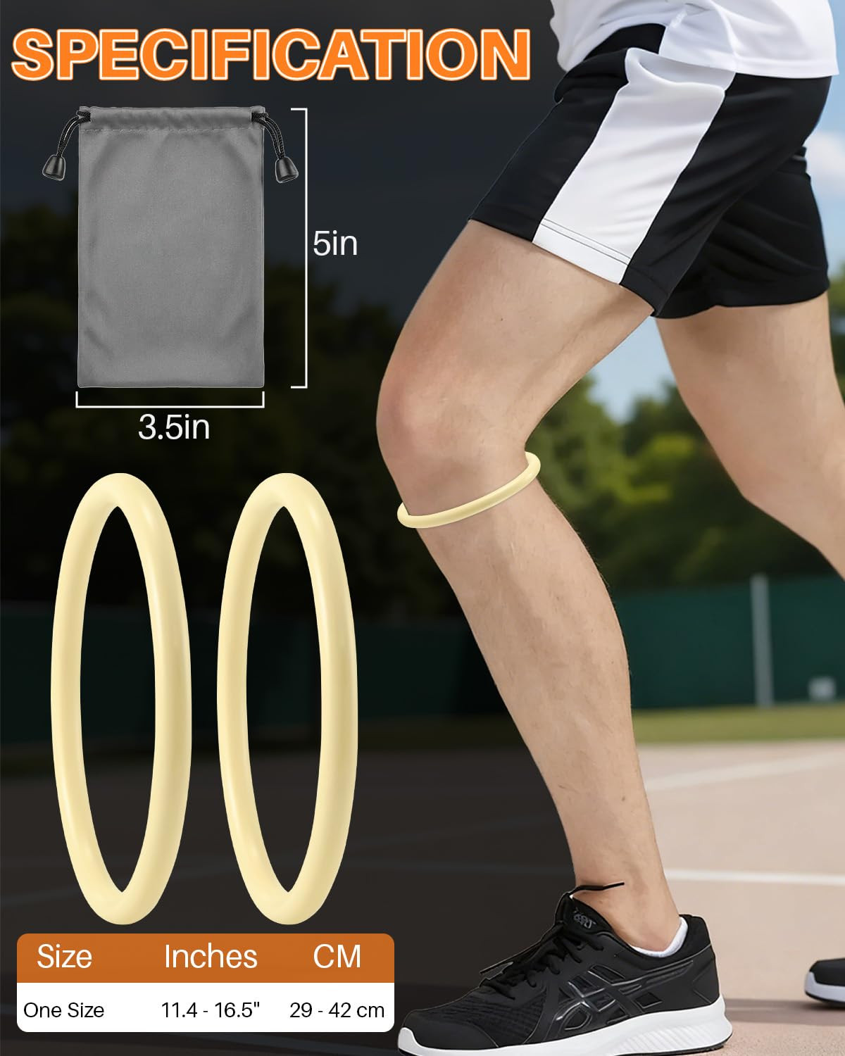 2PCS Patellar Tendon Support Strap for Knee Pain Relief, Patella Bands for Ba…