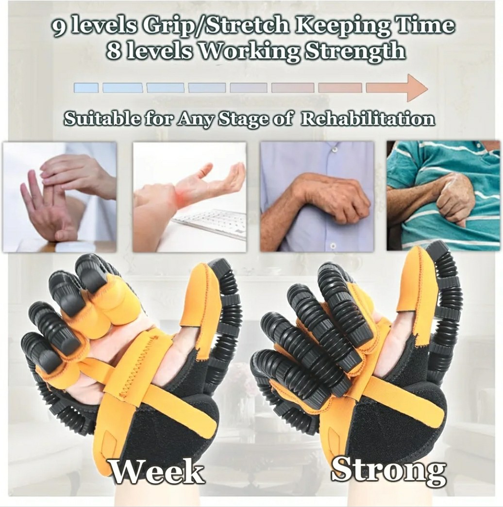 LEFT LARGE Rehabilitation Robot Glove Stroke Recovery Hand Dysfunction Training