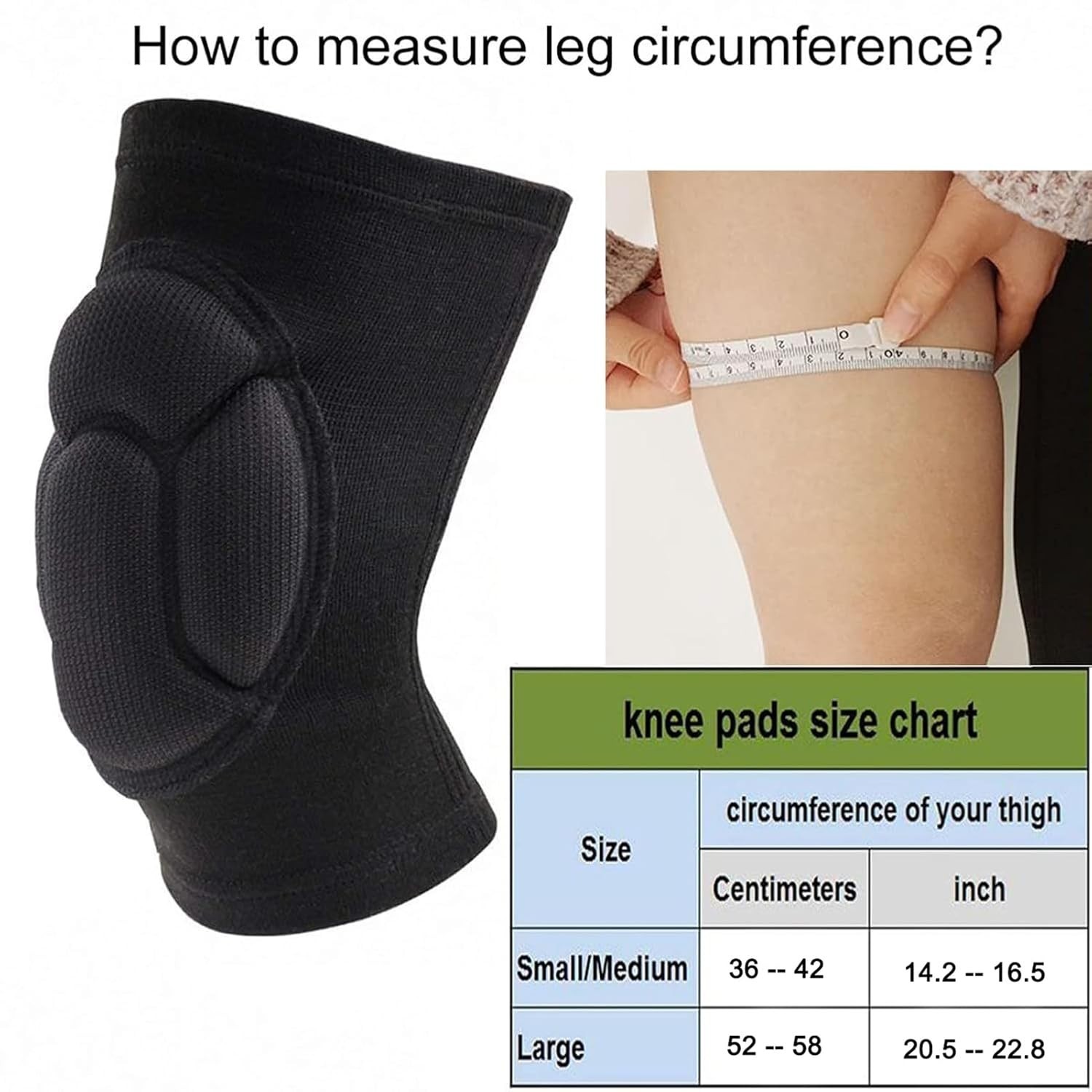 Knee Pads, Collision Avoidance Knee Sleeve for Men Women, Large | Garden, Gar…
