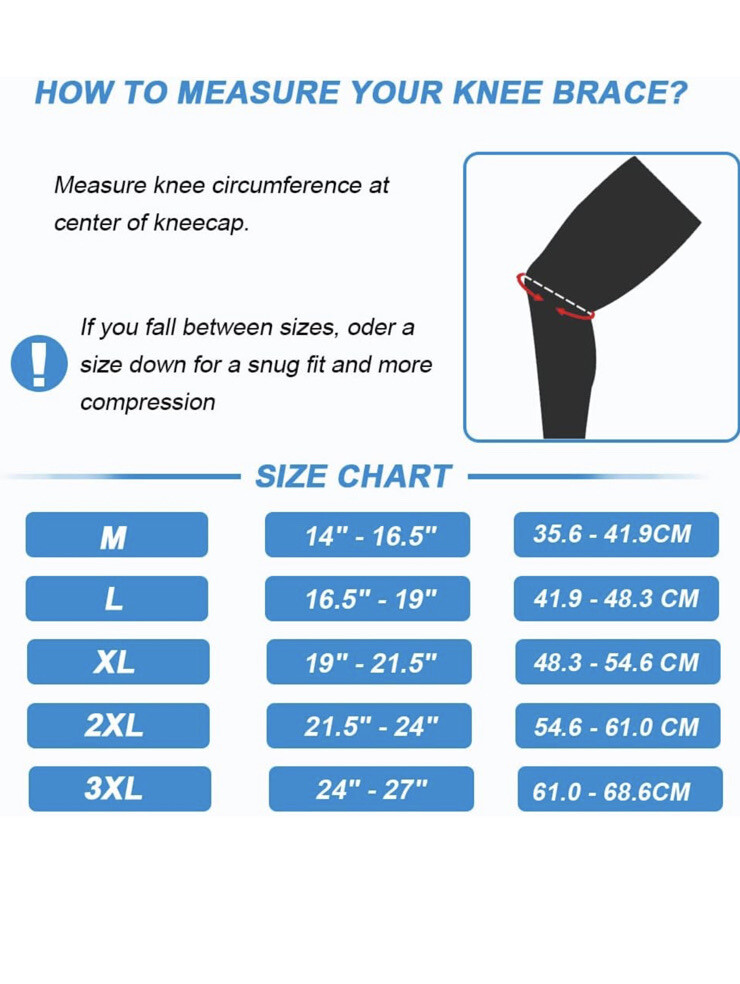 Nvorliy Medium Size Hinged Knee Brace For Men & Women M MEDIUM New