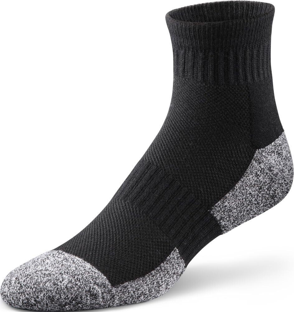 Dr Comfort Diabetic Multi Style Socks Shape to Fit Seamless Unisex Blk or White