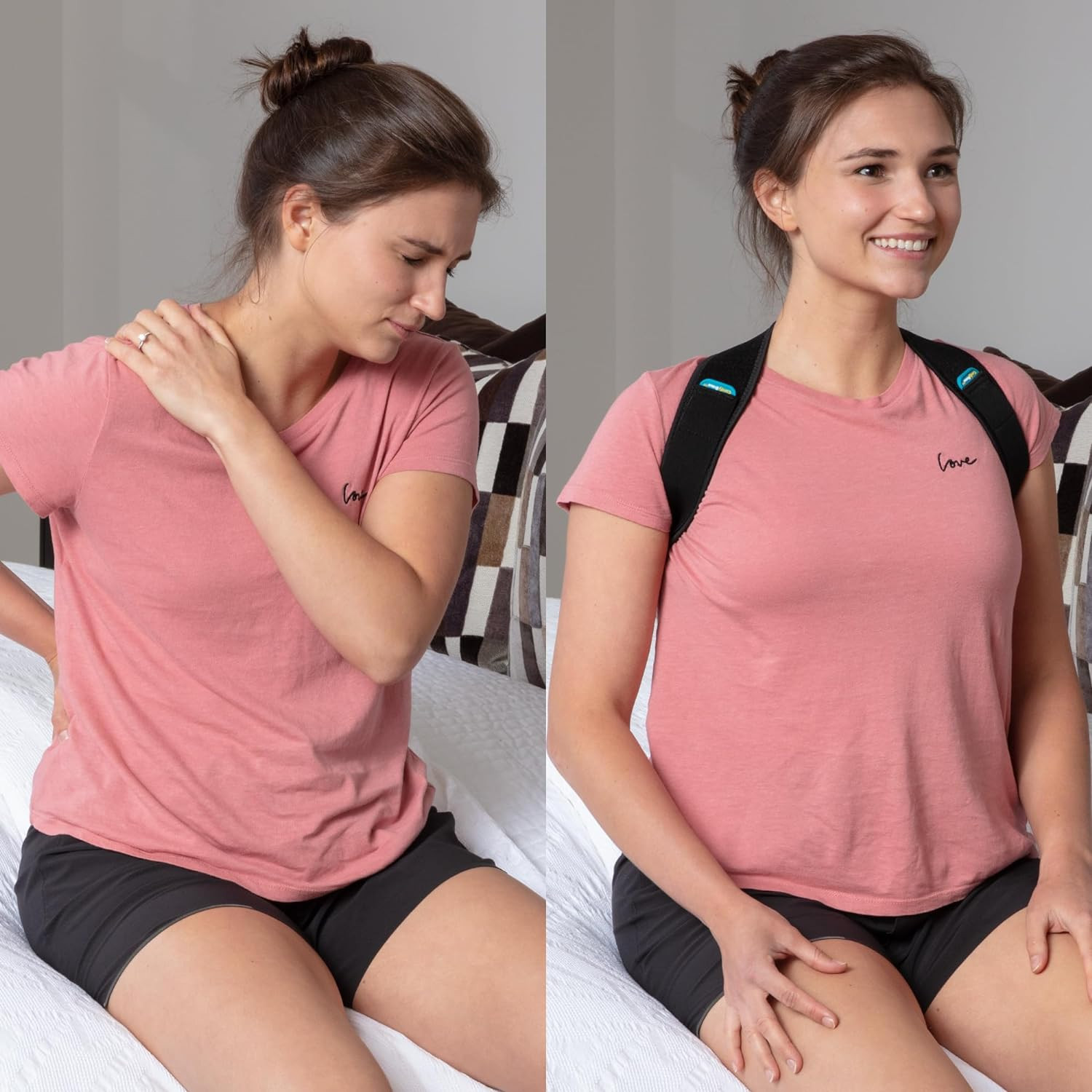 Adjustable Posture Corrector for Men and Women | Back and Shoulder Support