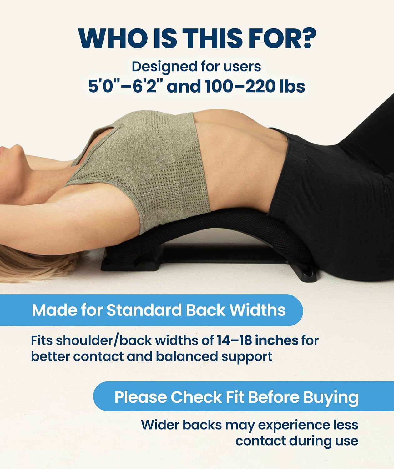 Lumbar Support Stretcher for Lower Pain Relief – Adjustable Spine Decompression