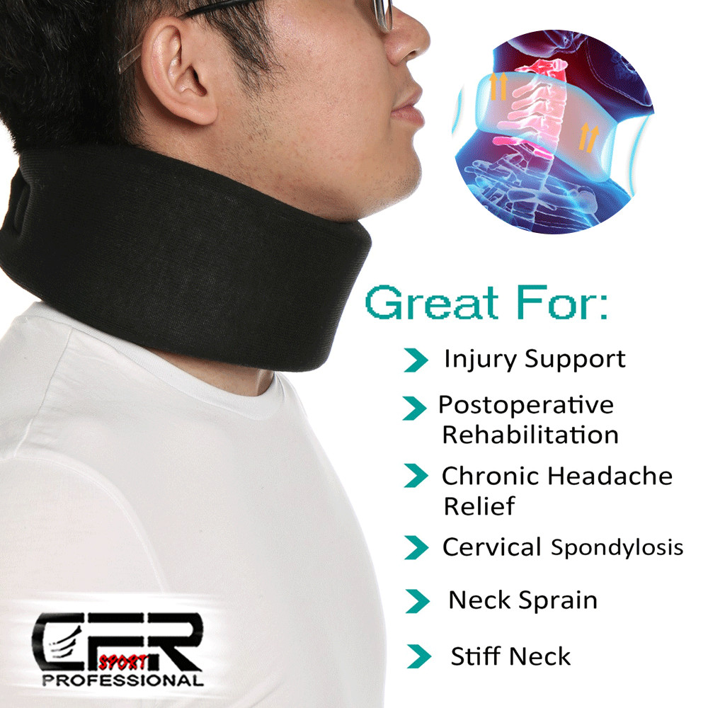 Adjustable Neck Brace Support Soft Foam Spine Cervical Collar Neck Pain Relief