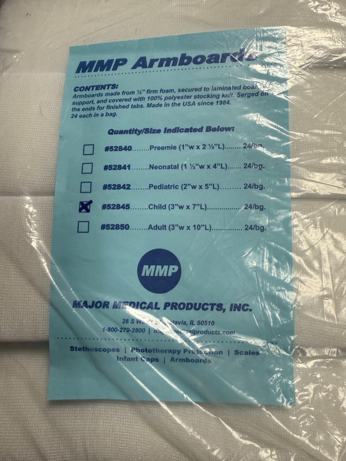Major Medical Products Armboards – Child #52845