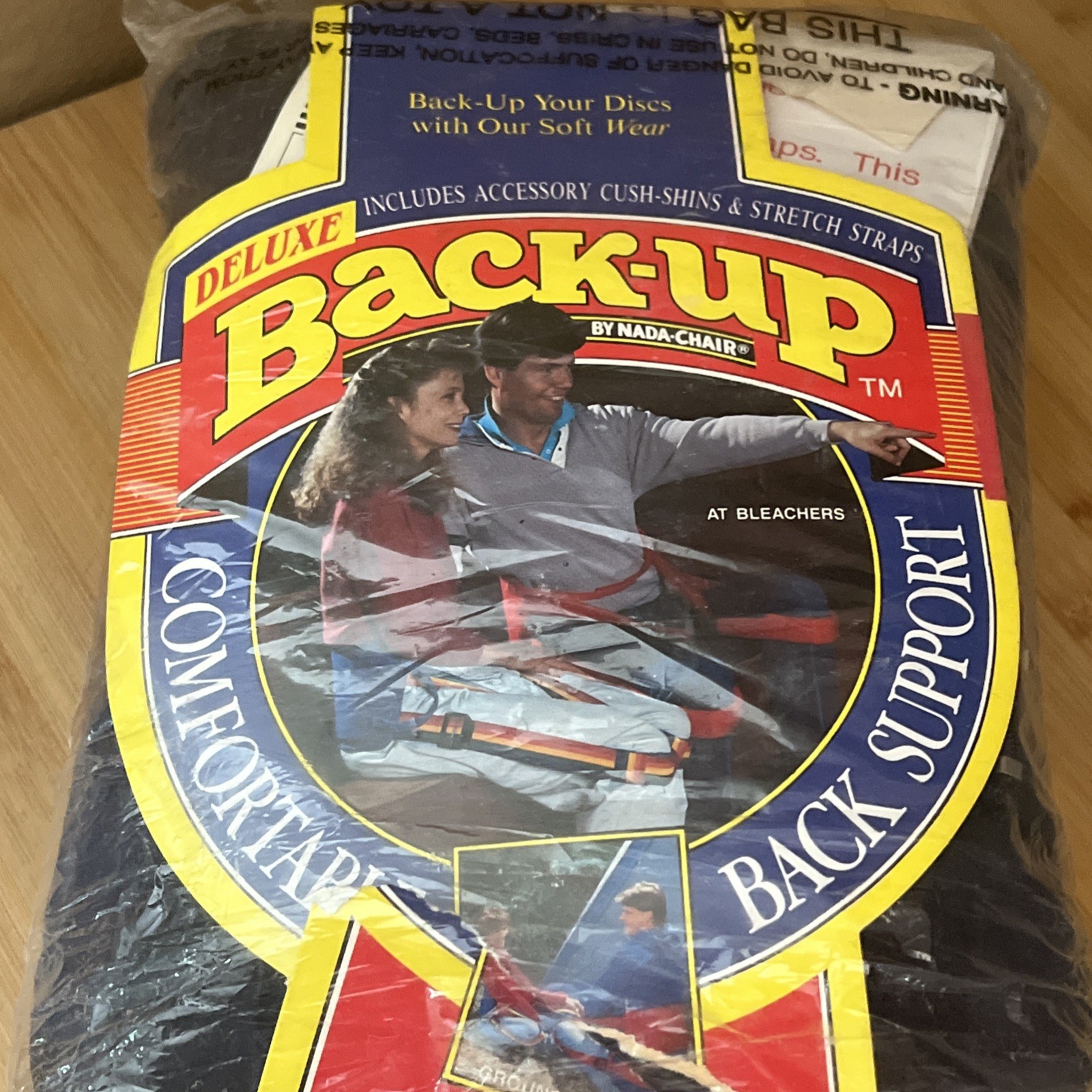 VTG Deluxe Back-Up By Nada Chair Lumbar Back Support Portable Back Sling- NEW