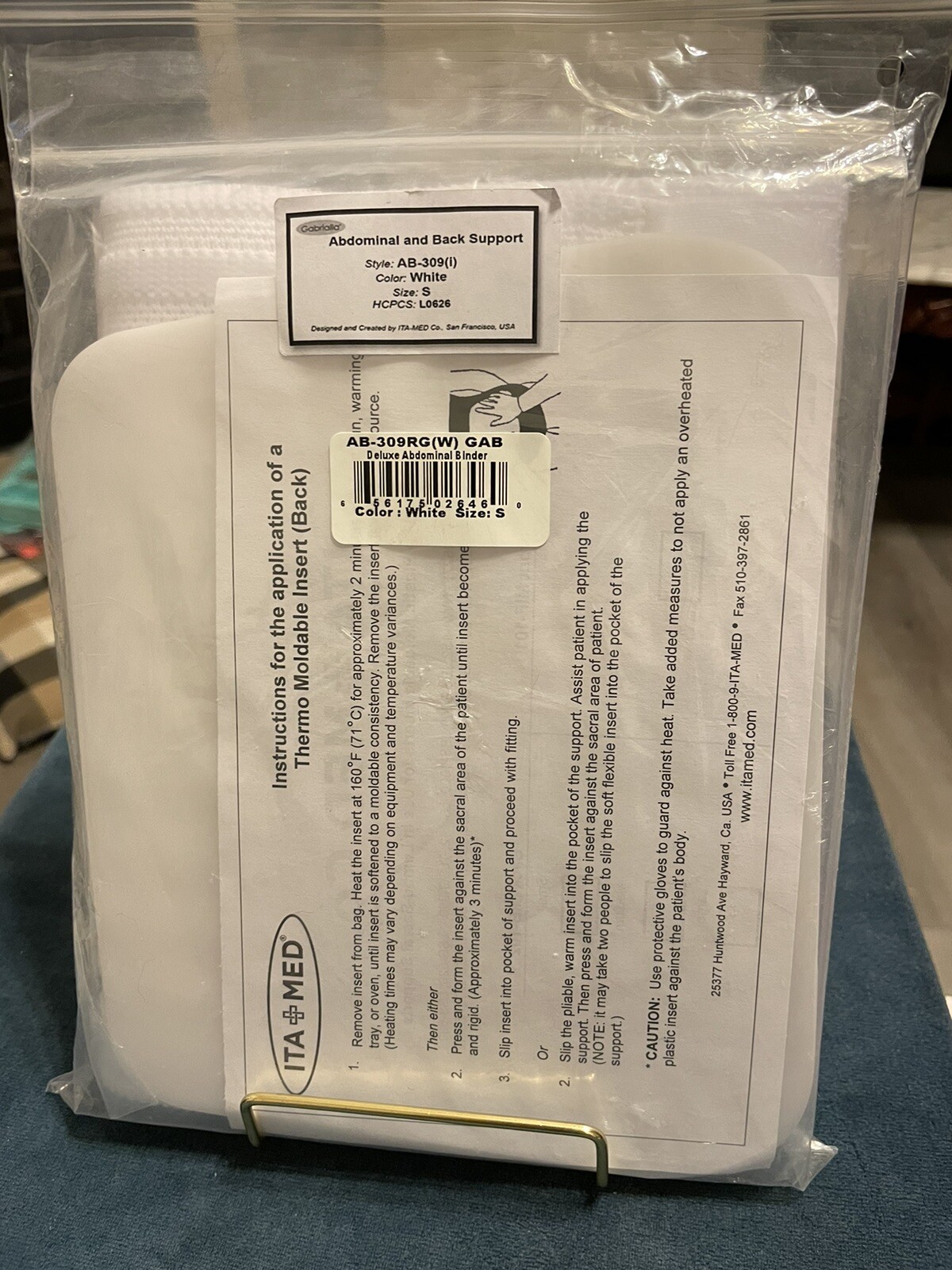 NEW Gabrialla Abdominal Support Binder, Small, Breathable Elastic AB-309(i). M 3