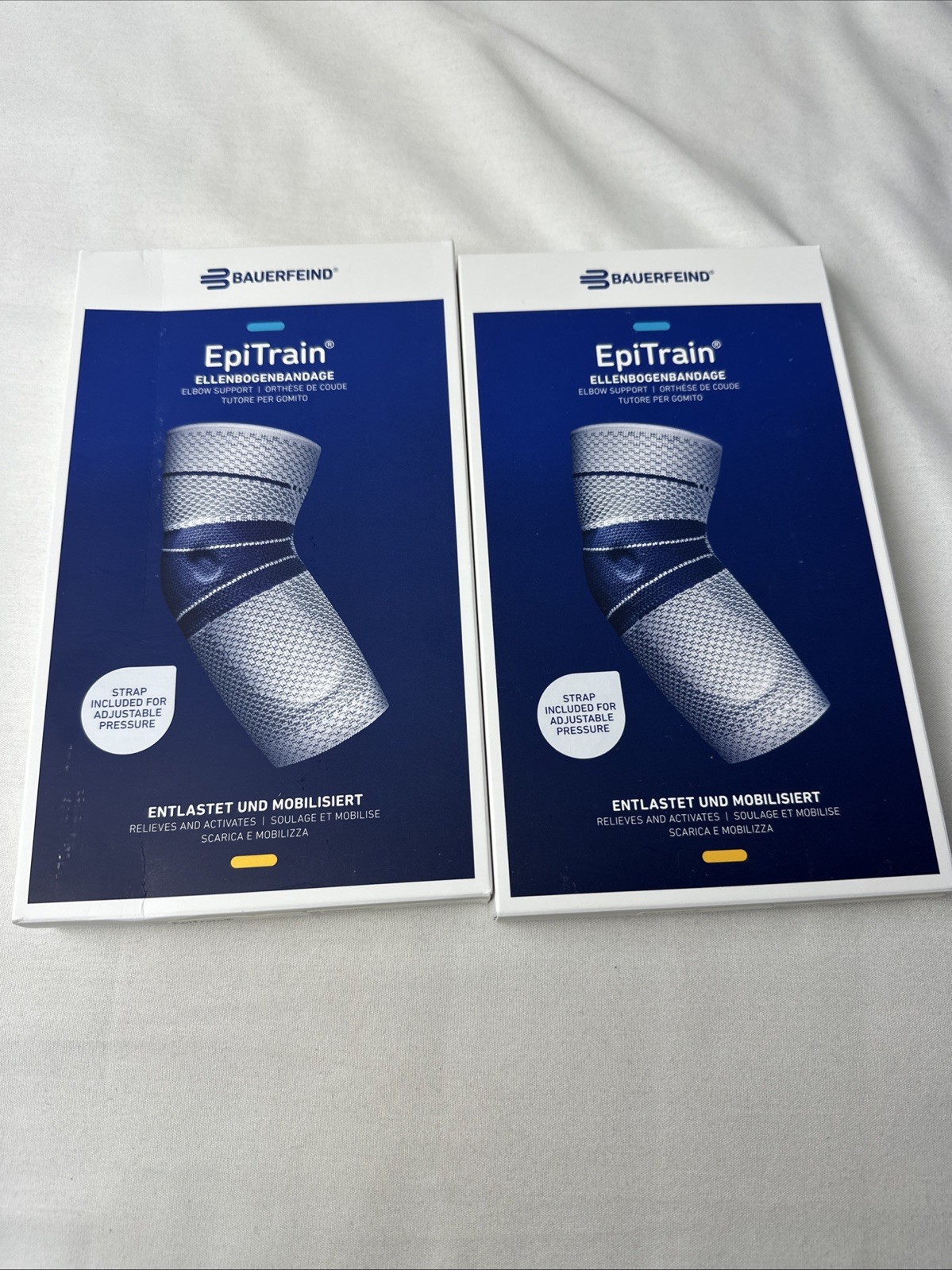 EPITRAIN ELBOW BRACE Titan SIZE 4 by BAUERFEIND made Germany OPEN BOX