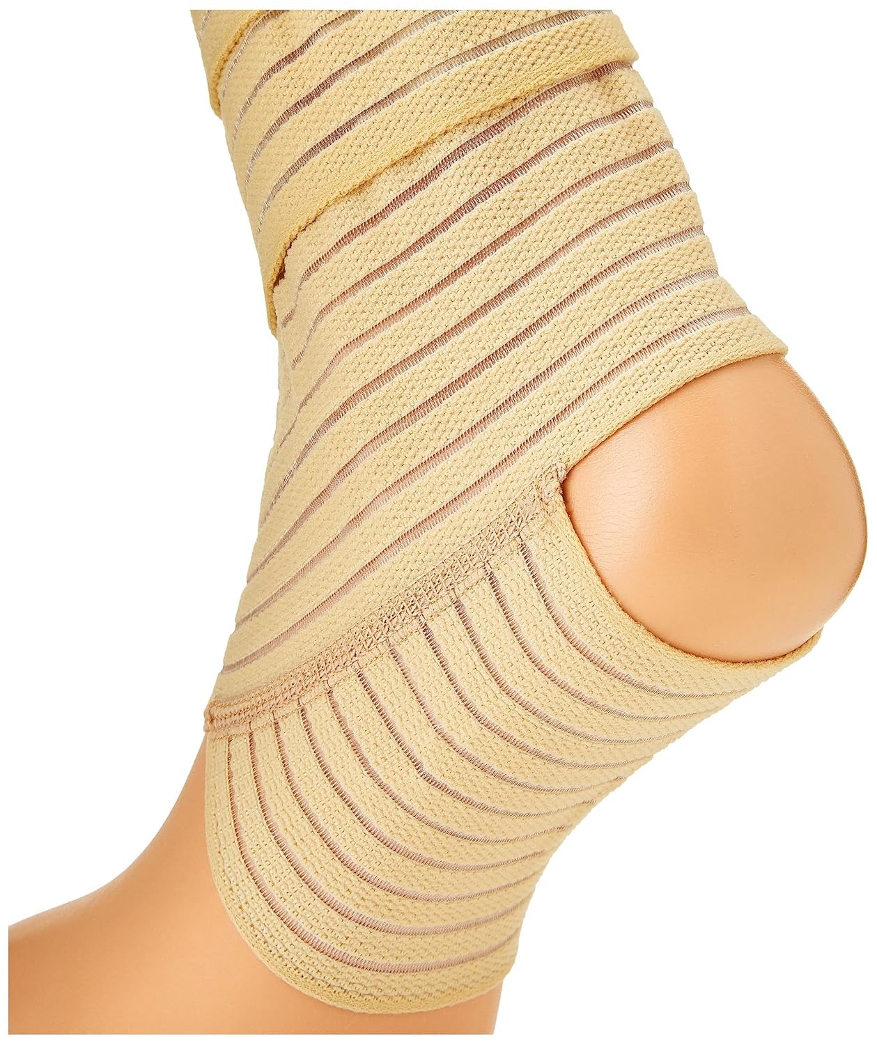 Thermoskin Elastic Ankle Wrap, Beige, Large/X-Large