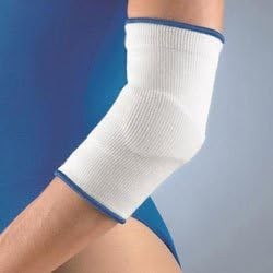 FLA Large Compressive Elbow Support with Viscoelastic Insert White tennis and go