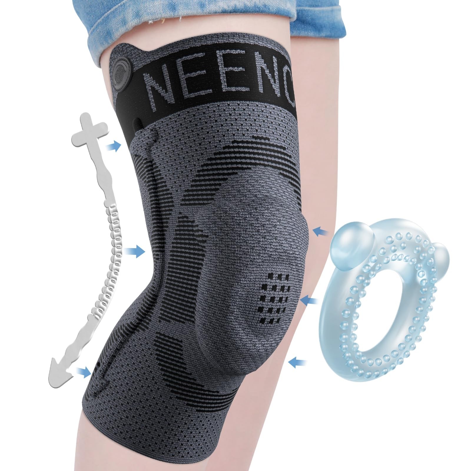 Kids Knee Brace Sleeve, Youth Knee Compression Sleeve for Children – Boys & G…
