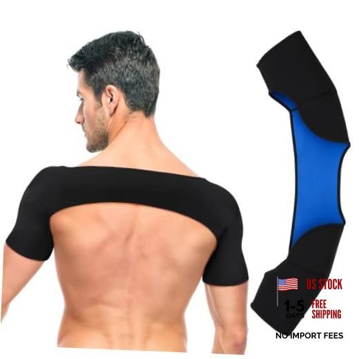 Double Shoulder Brace Support for Men Women, XL Breathable Compression Sleeve