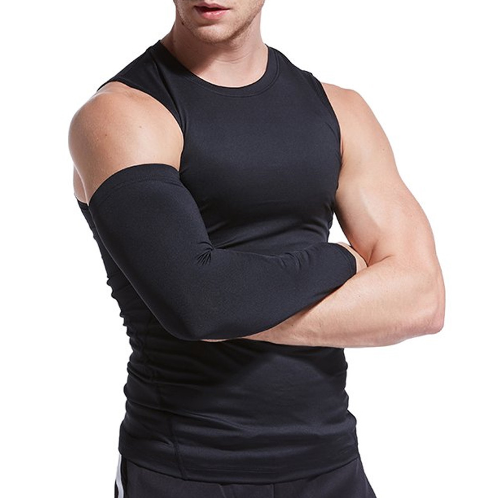 Compression Elbow Support Thigh Arm Sleeve Brace Anti Sun UV For Men Women Wrap