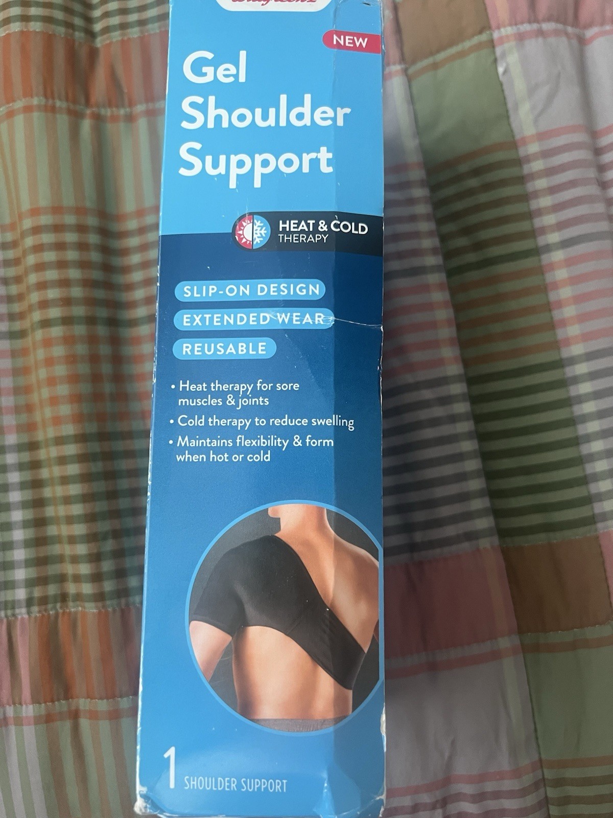 Gel Shoulder Support Heat and Cold therapy reusable new in box