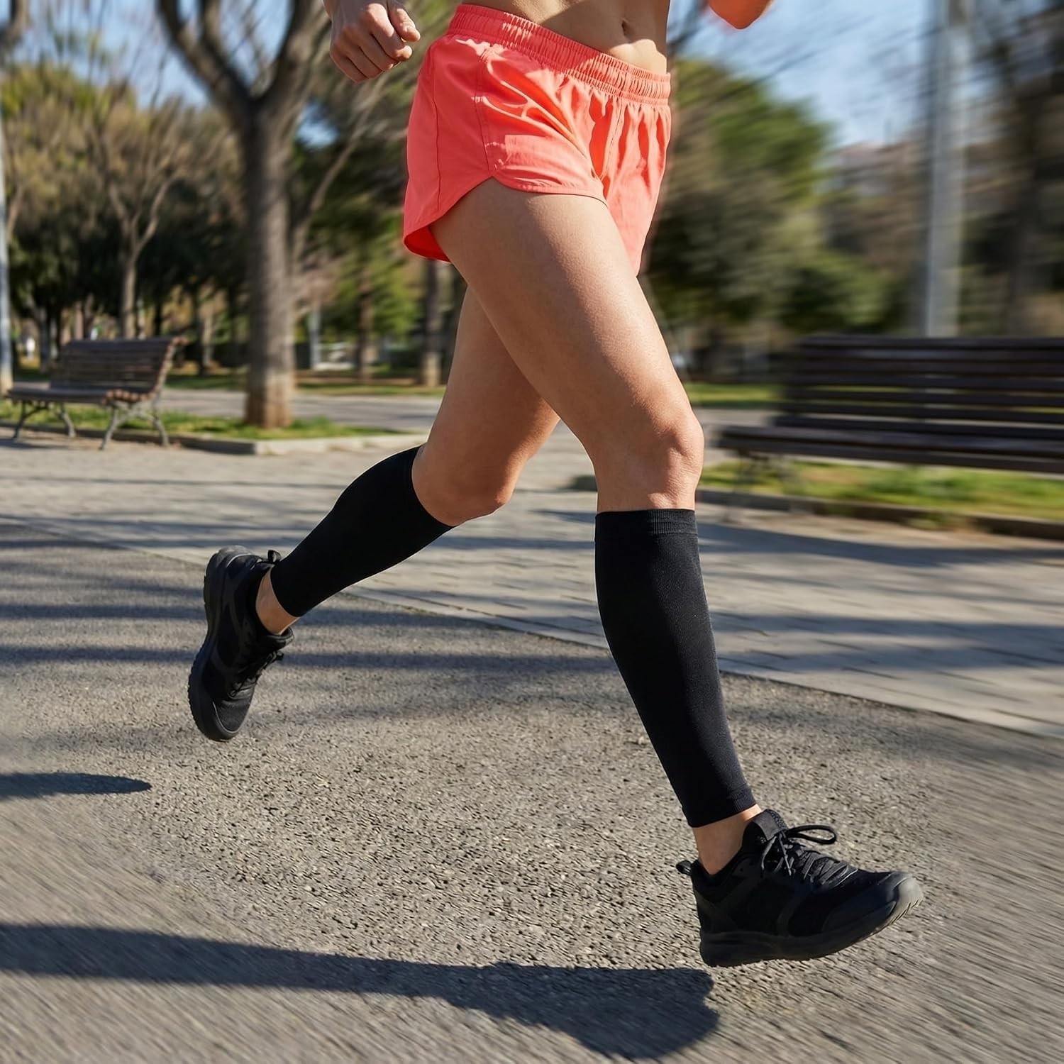 Medical Compression Leg Sleeves 20-30 mmHg Nylon Spandex 4XL Pair