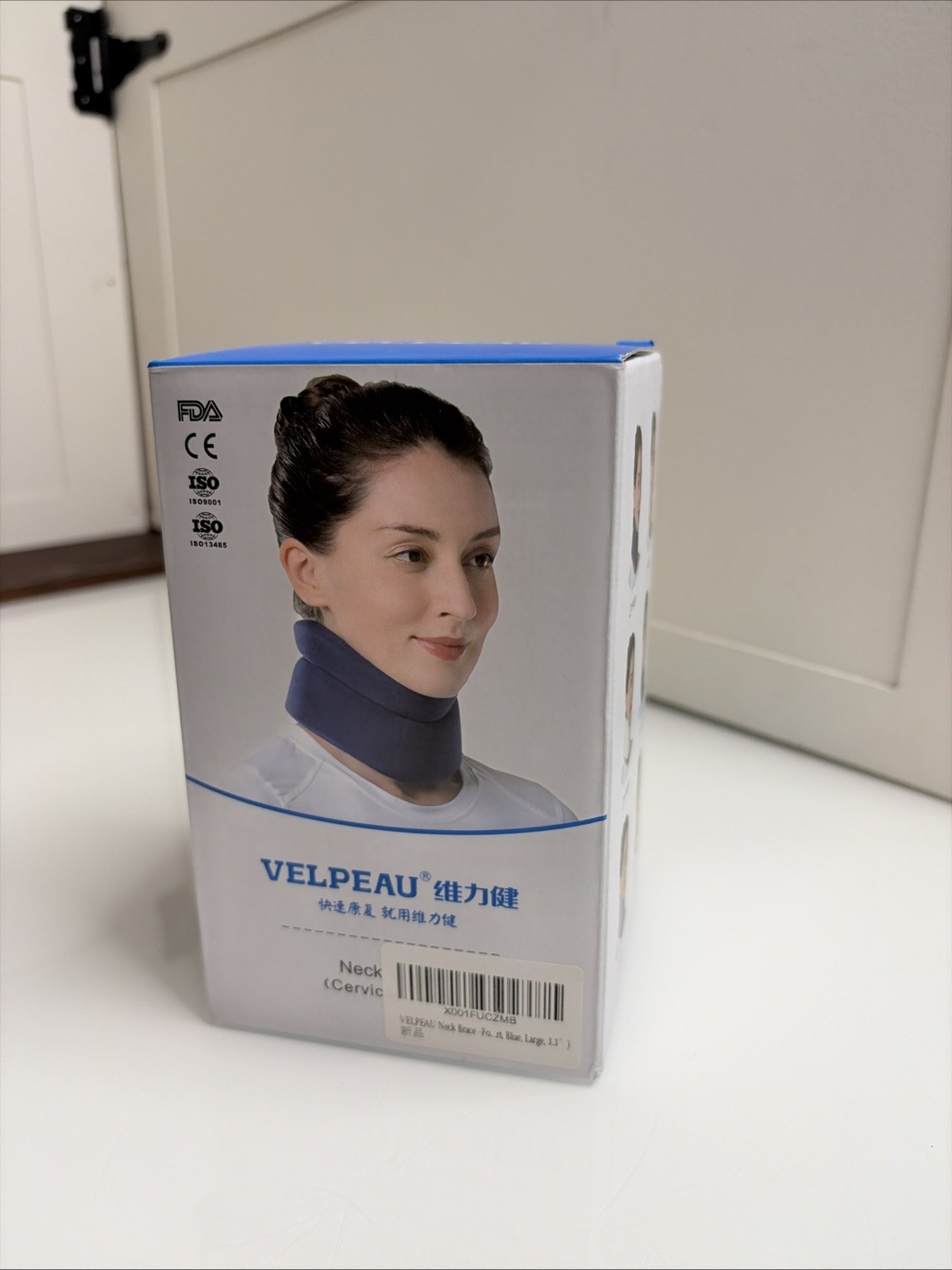 Velpeau VP0201 Neck Brace Large Cervical Collar Foam Support 14-16.5
