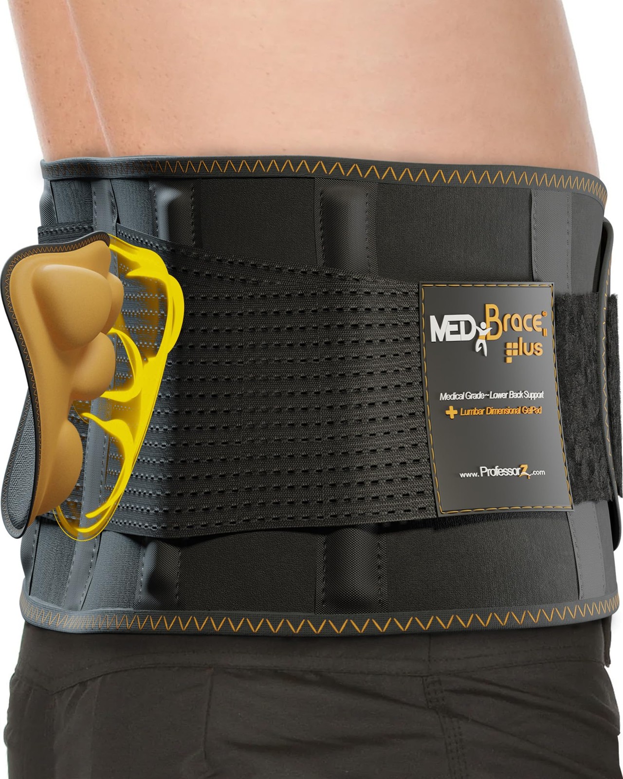 PLUS Lower Back Brace for Lifting at Work with Ergonomic Dimensional Lumbar P…